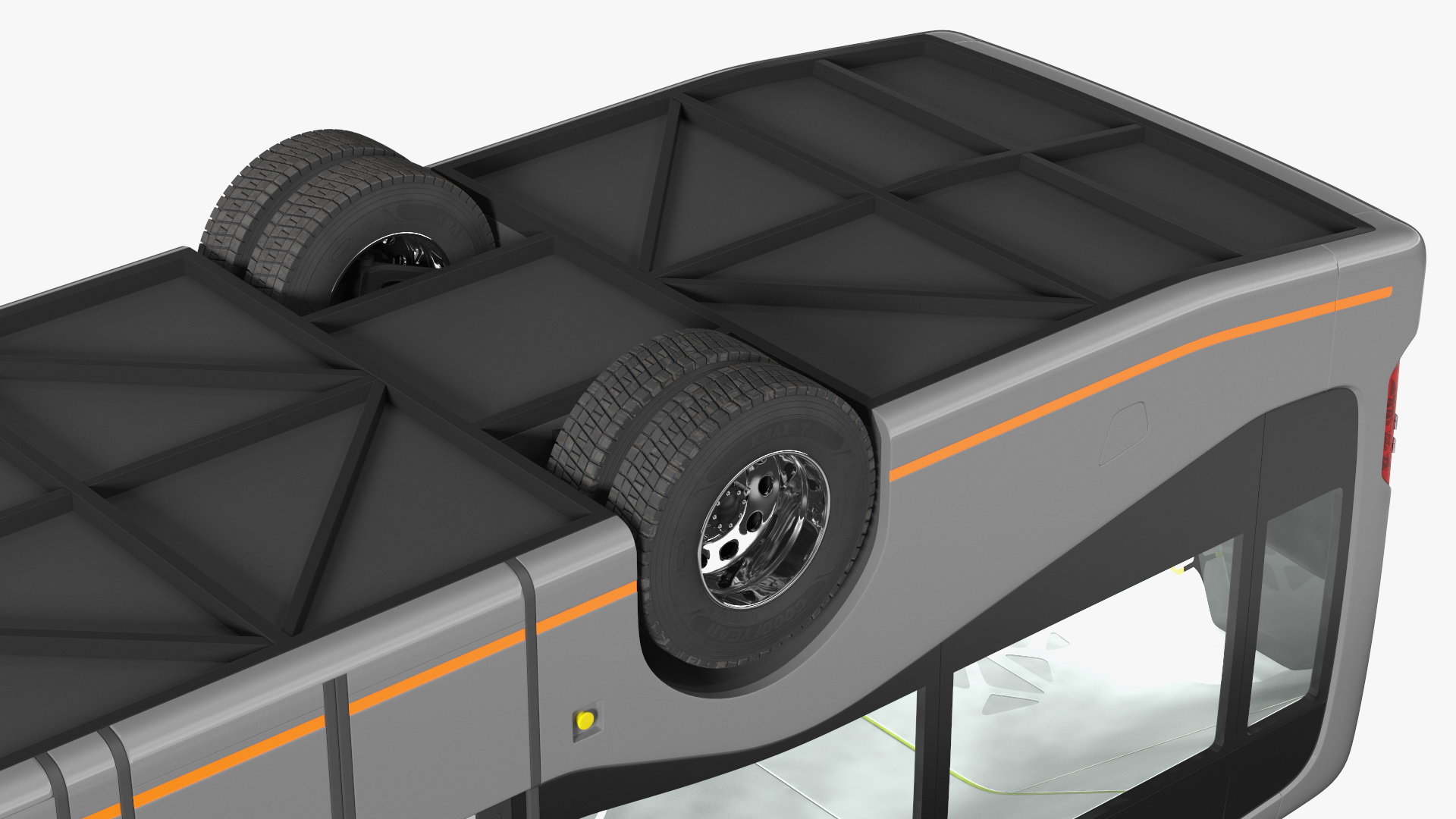 3D model Mercedes Future Bus Simple Interior