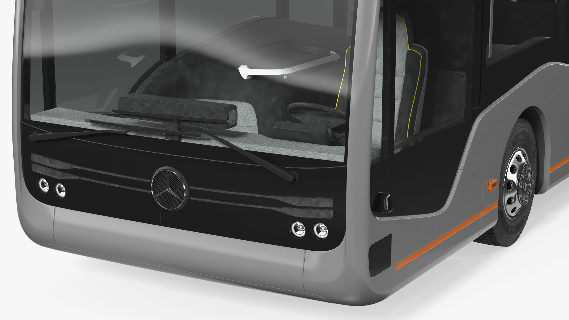 3D model Mercedes Future Bus Simple Interior