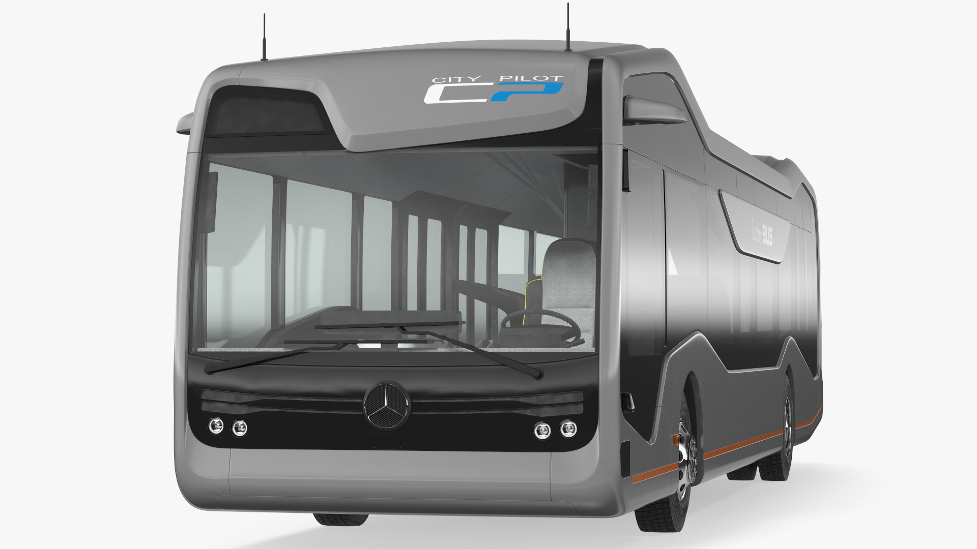 3D model Mercedes Future Bus Simple Interior