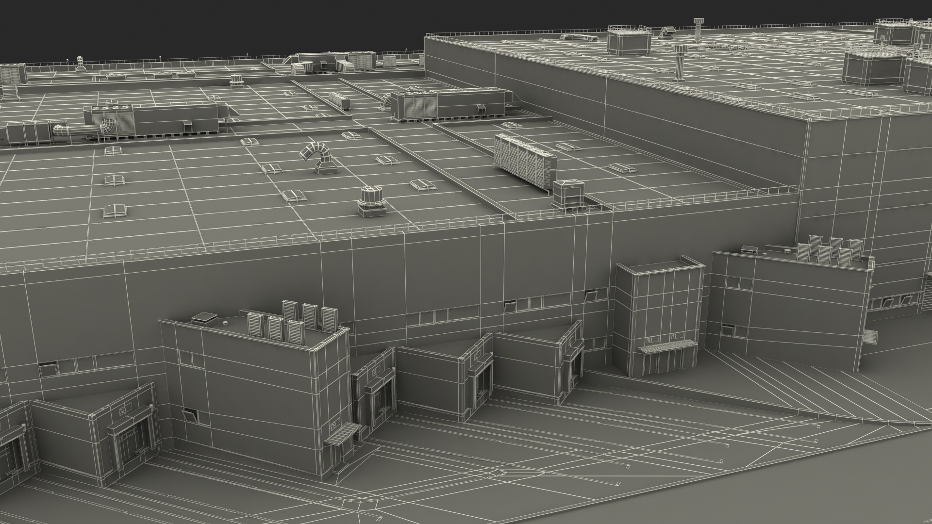 3D model Giant Manufacturing Plant