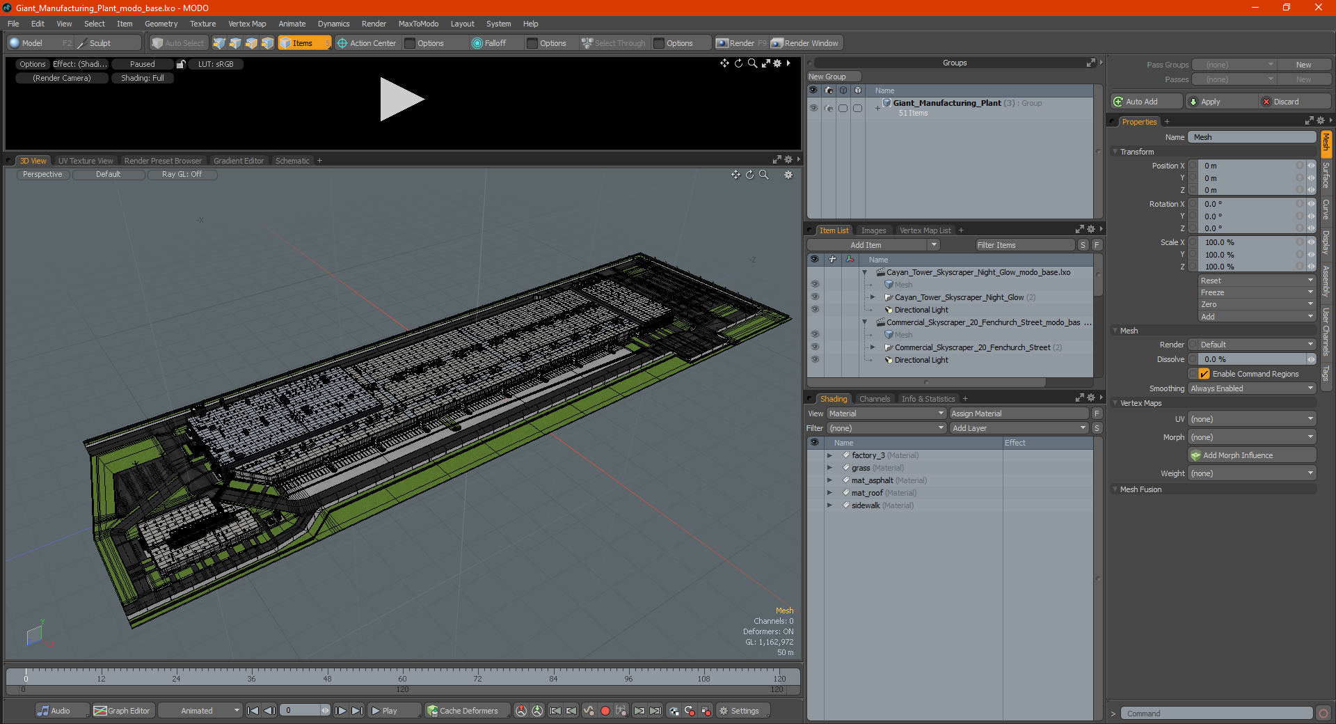 3D model Giant Manufacturing Plant