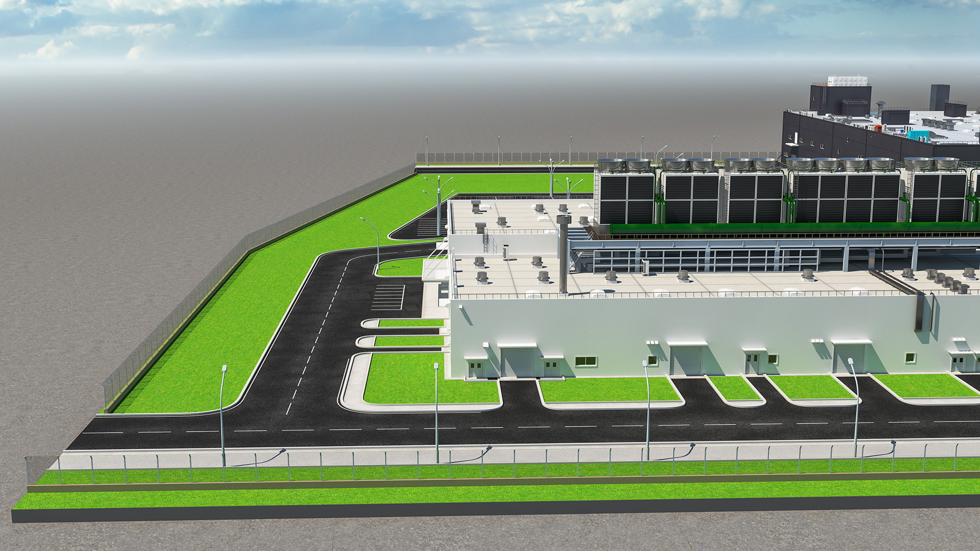 3D model Giant Manufacturing Plant