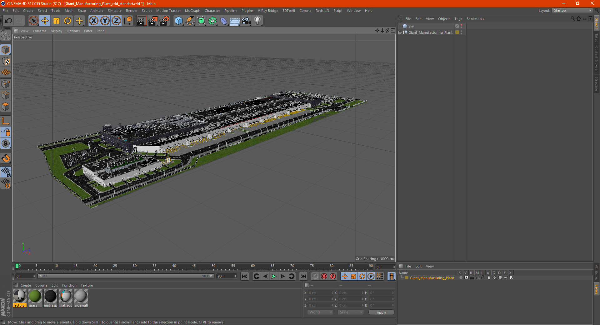 3D model Giant Manufacturing Plant