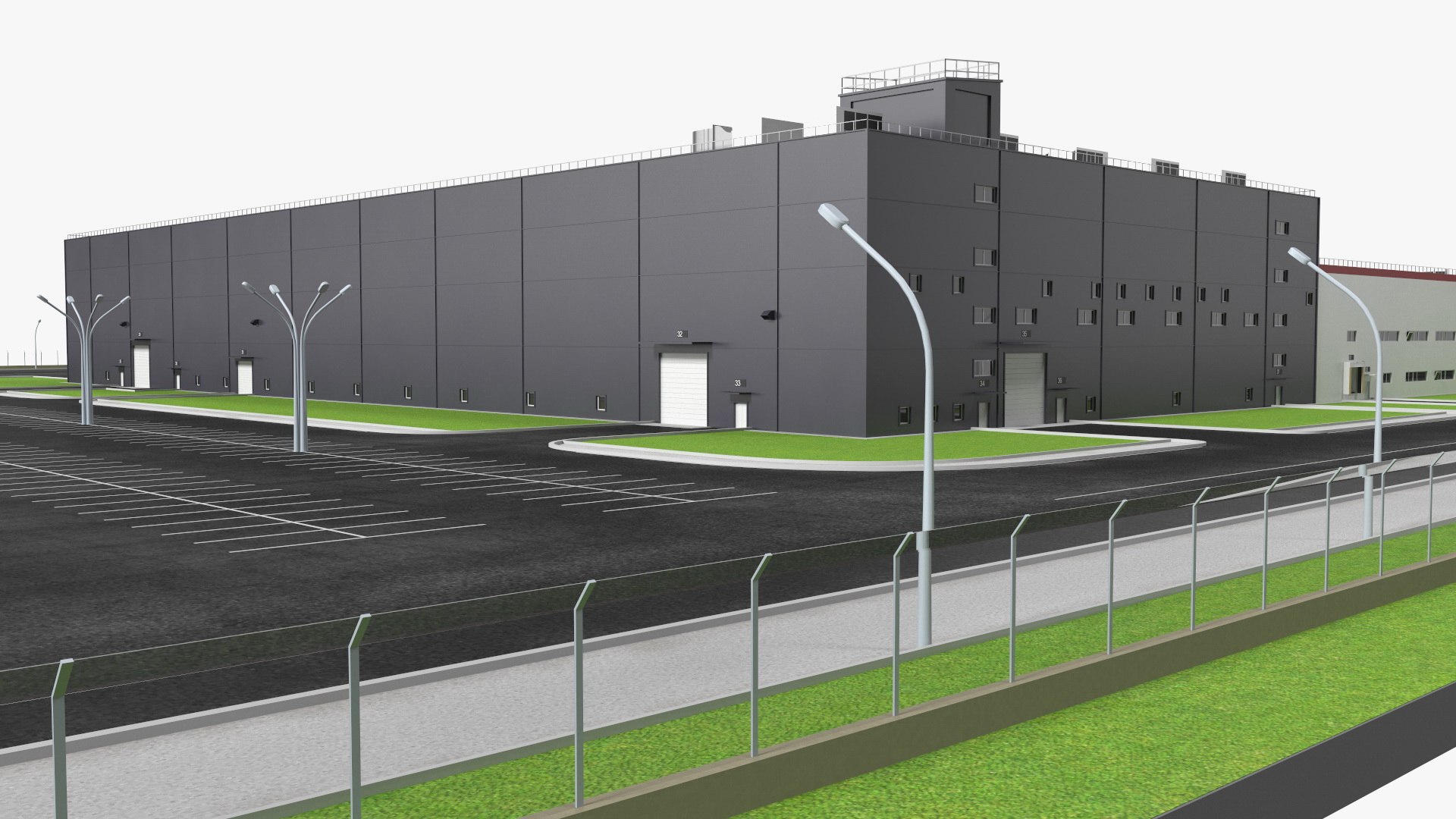 3D model Giant Manufacturing Plant