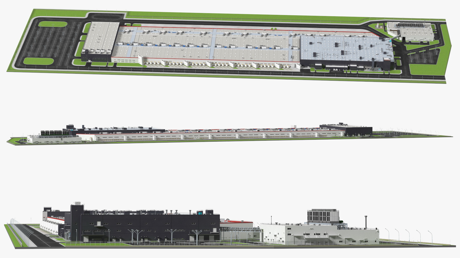 3D model Giant Manufacturing Plant
