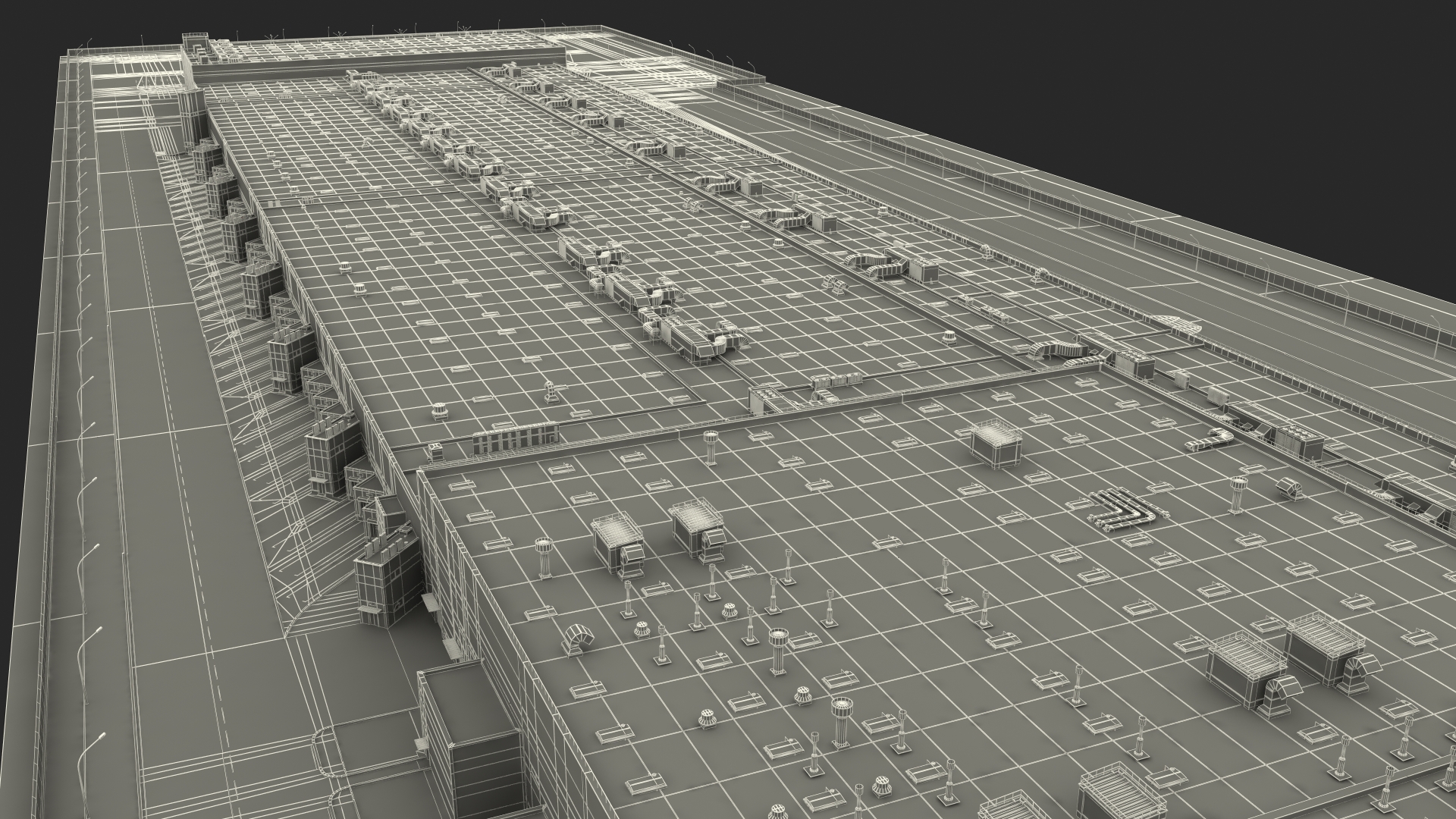 3D model Giant Manufacturing Plant