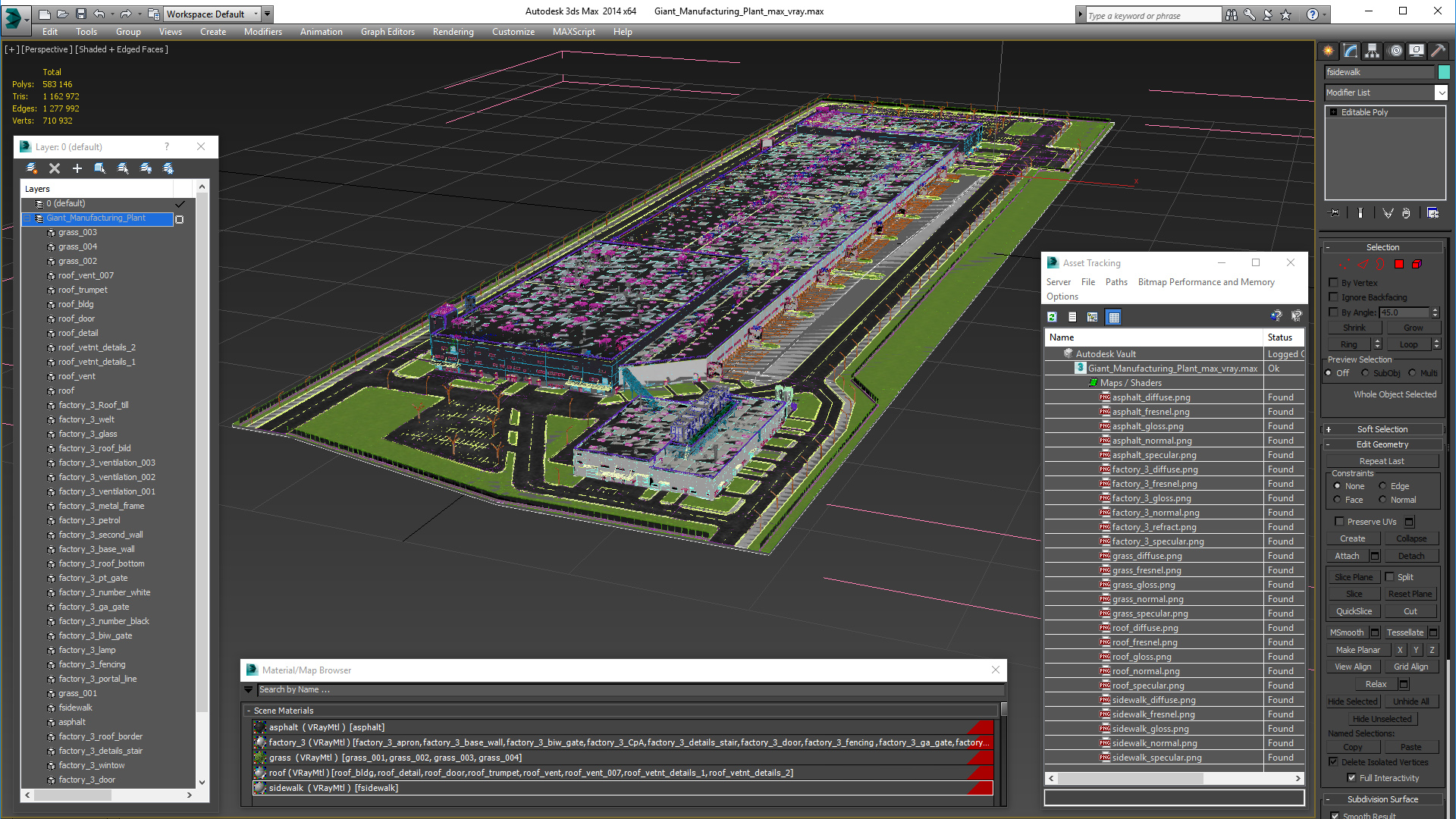 3D model Giant Manufacturing Plant