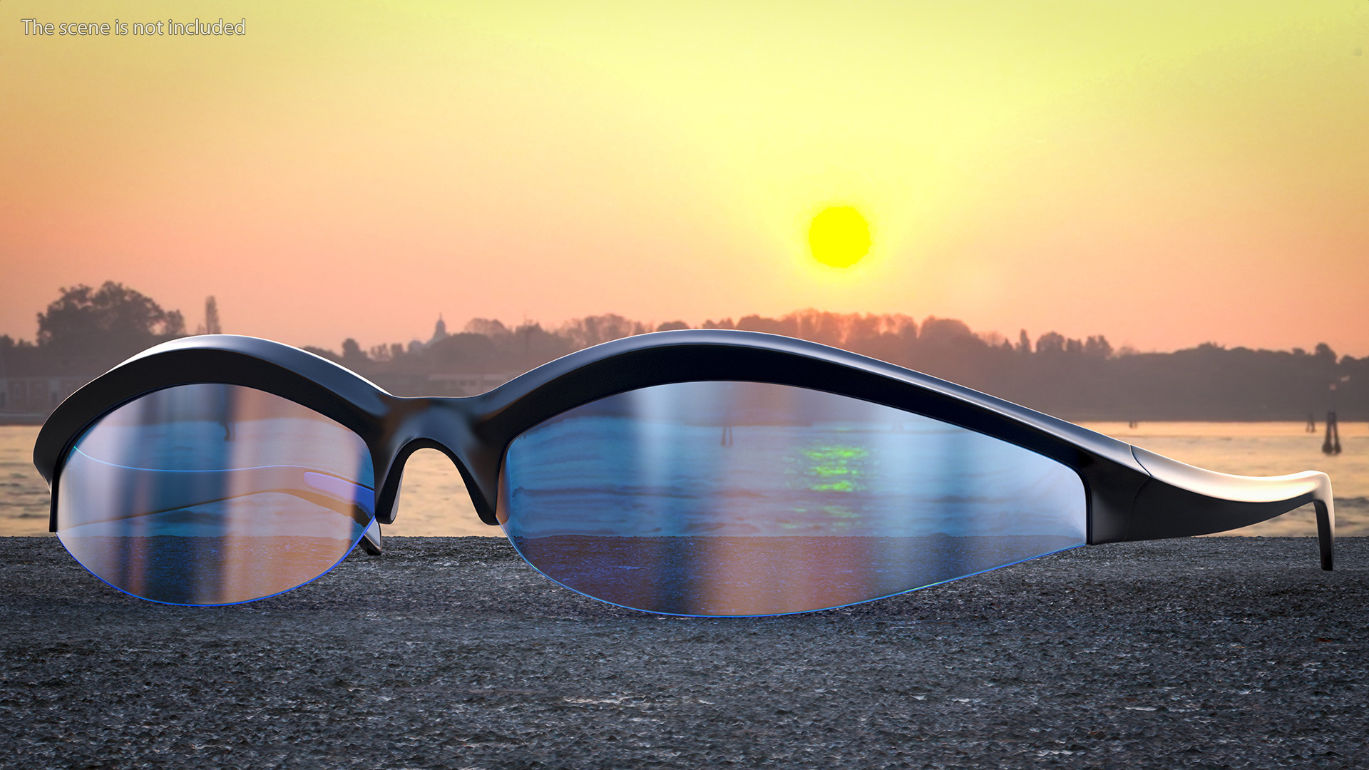 Outdoor Driving Cycling Black Glasses 3D