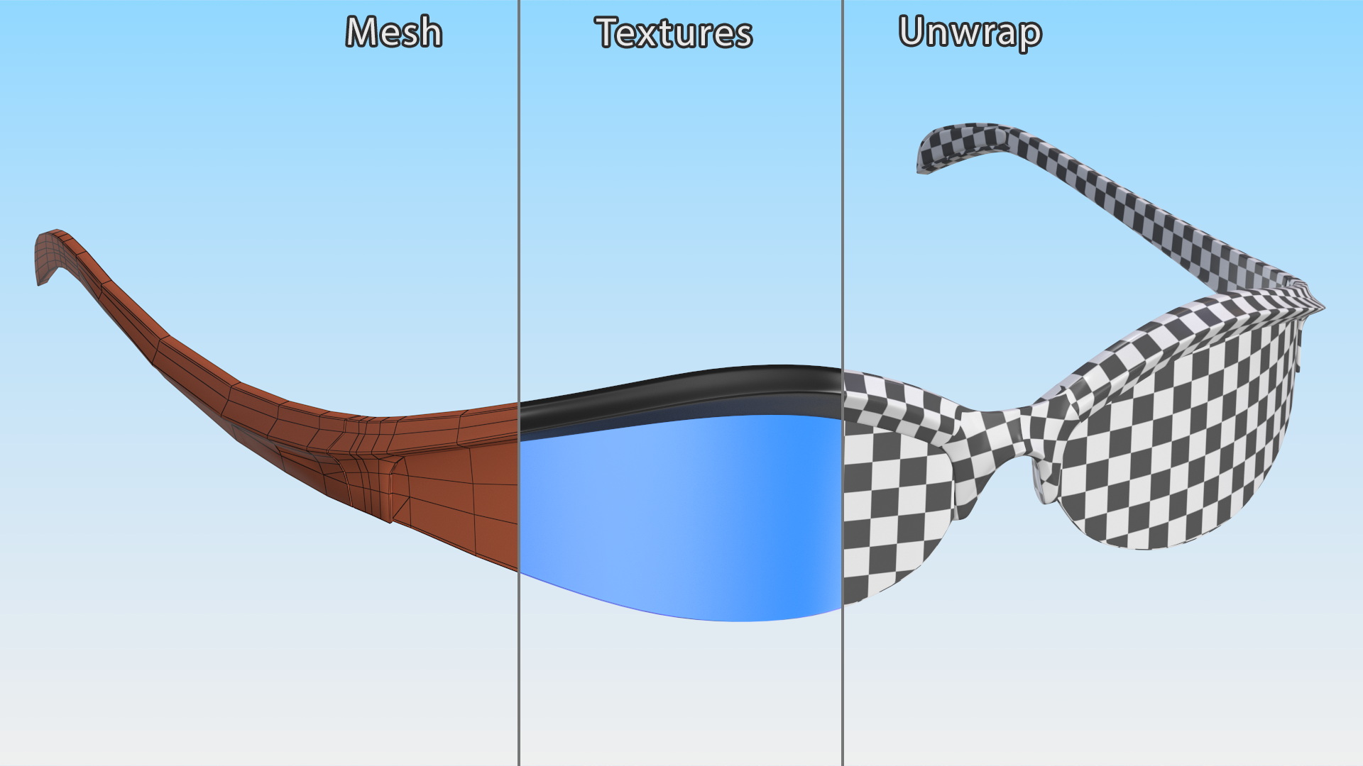 Outdoor Driving Cycling Black Glasses 3D