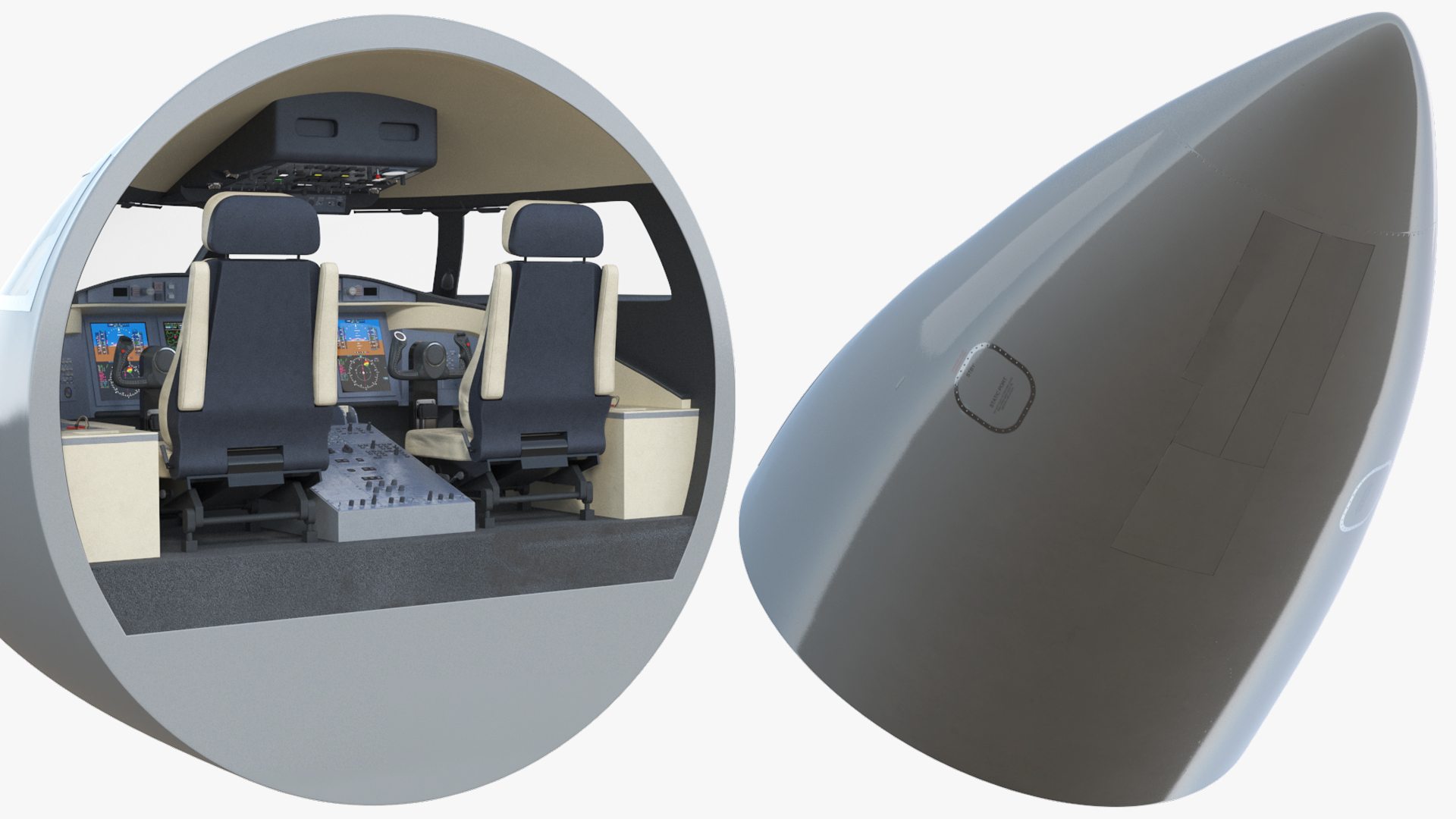 Business Jet Cockpit Interior, view 5
