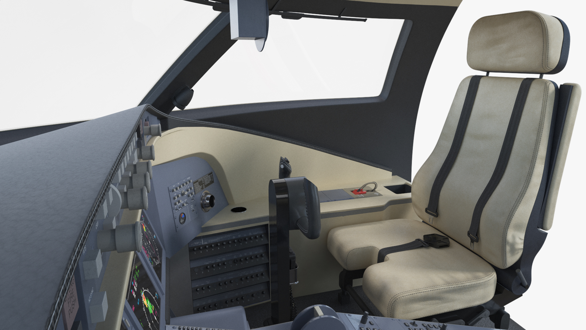Business Jet Cockpit Interior, view 10