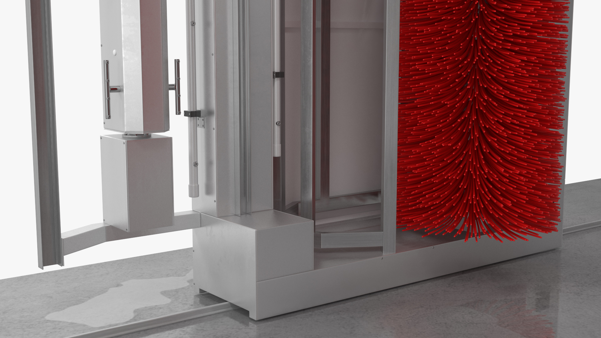 Automatic Truck Wash Red 3D model