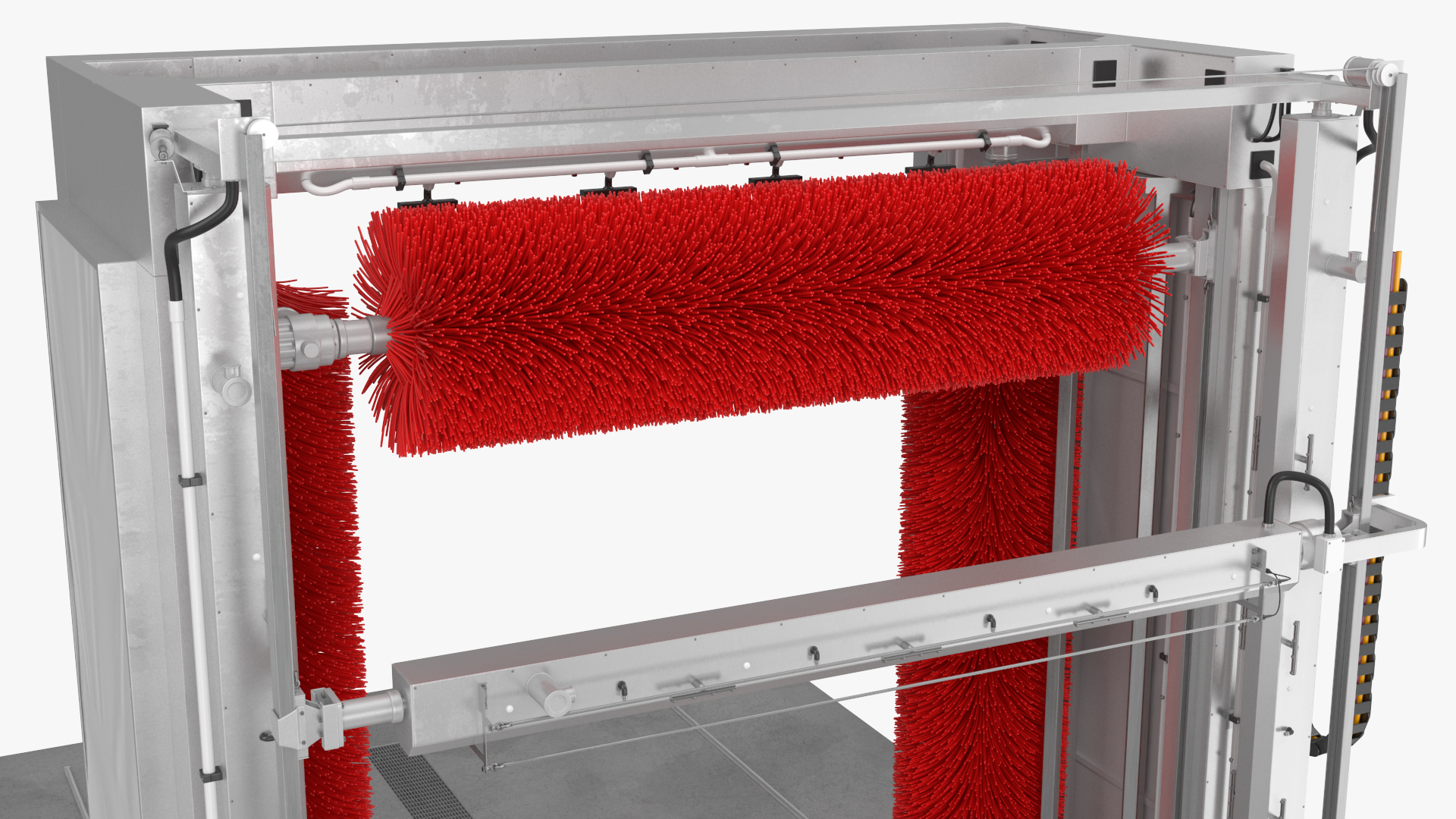 Automatic Truck Wash Red 3D model