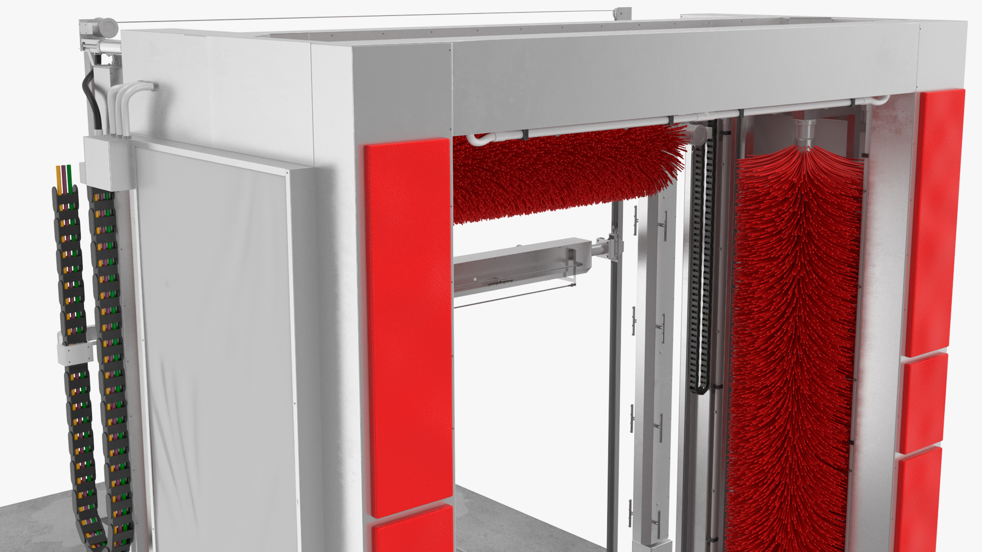 Automatic Truck Wash Red 3D model