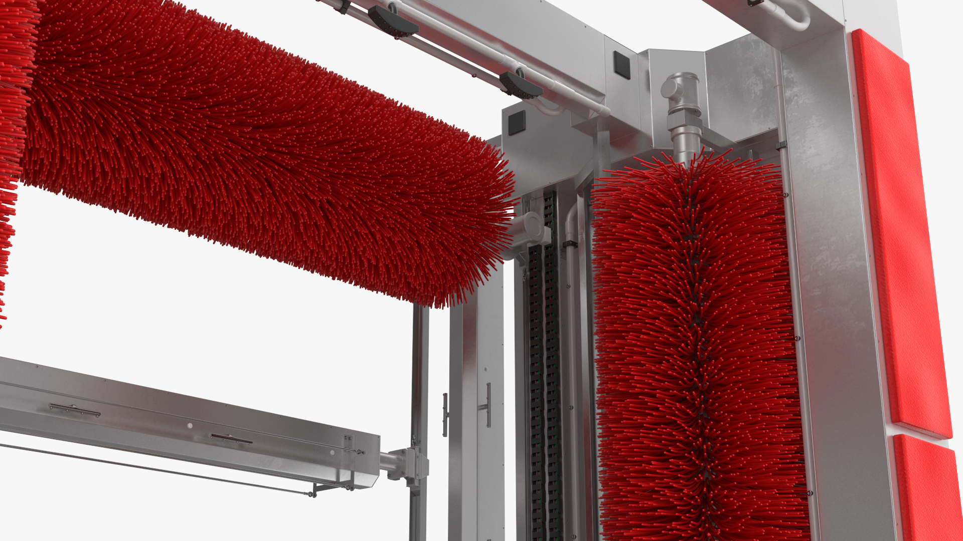 Automatic Truck Wash Red 3D model