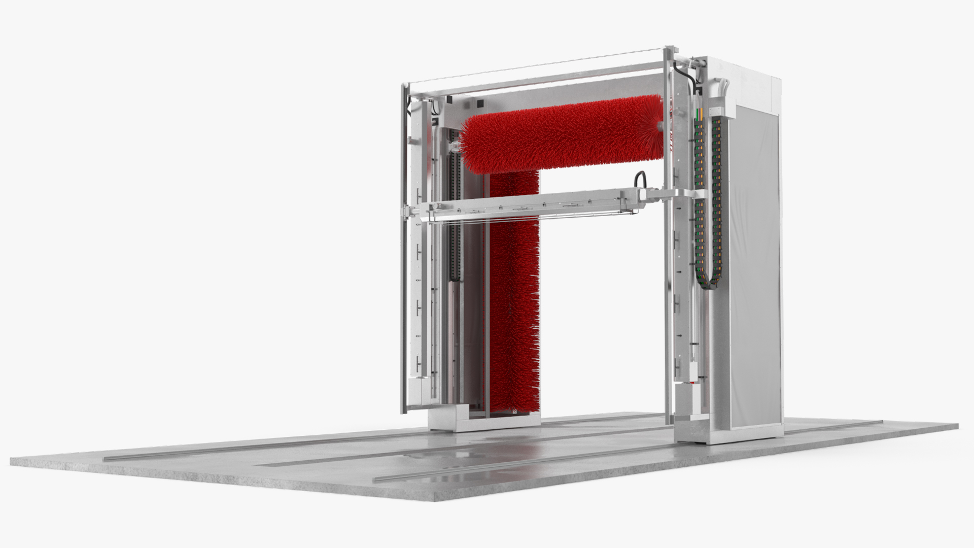 Automatic Truck Wash Red 3D model
