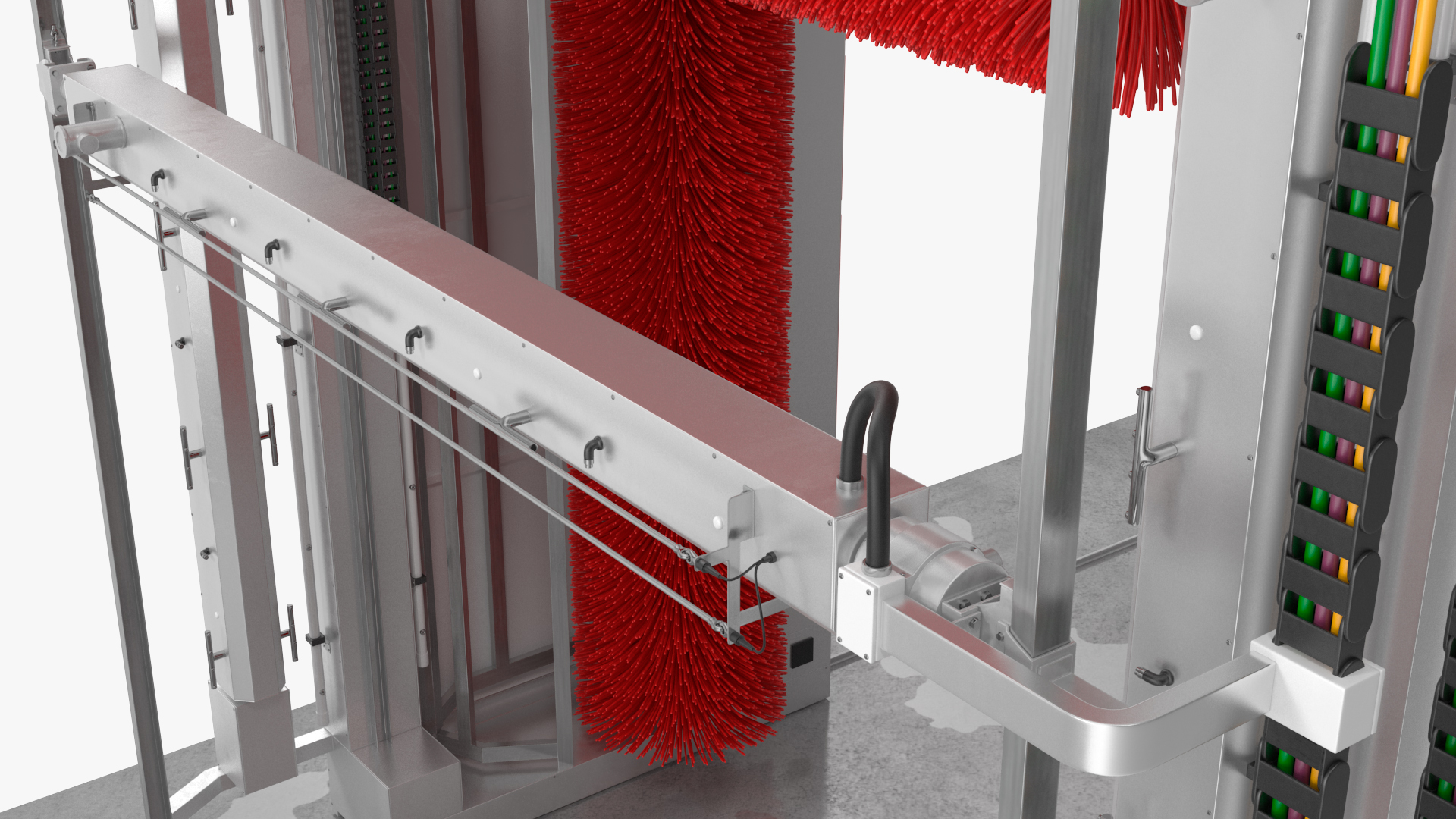 Automatic Truck Wash Red 3D model