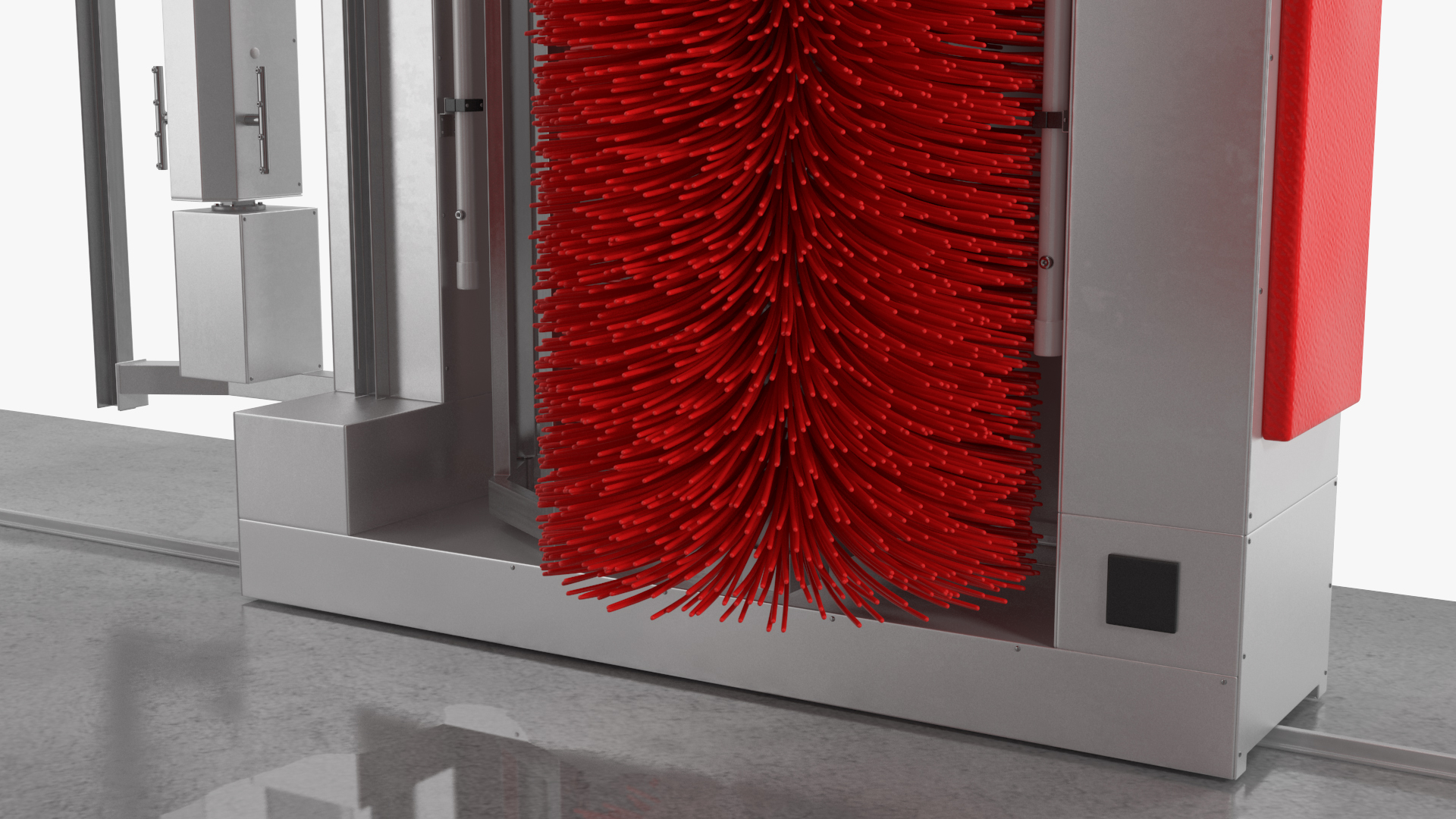 Automatic Truck Wash Red 3D model