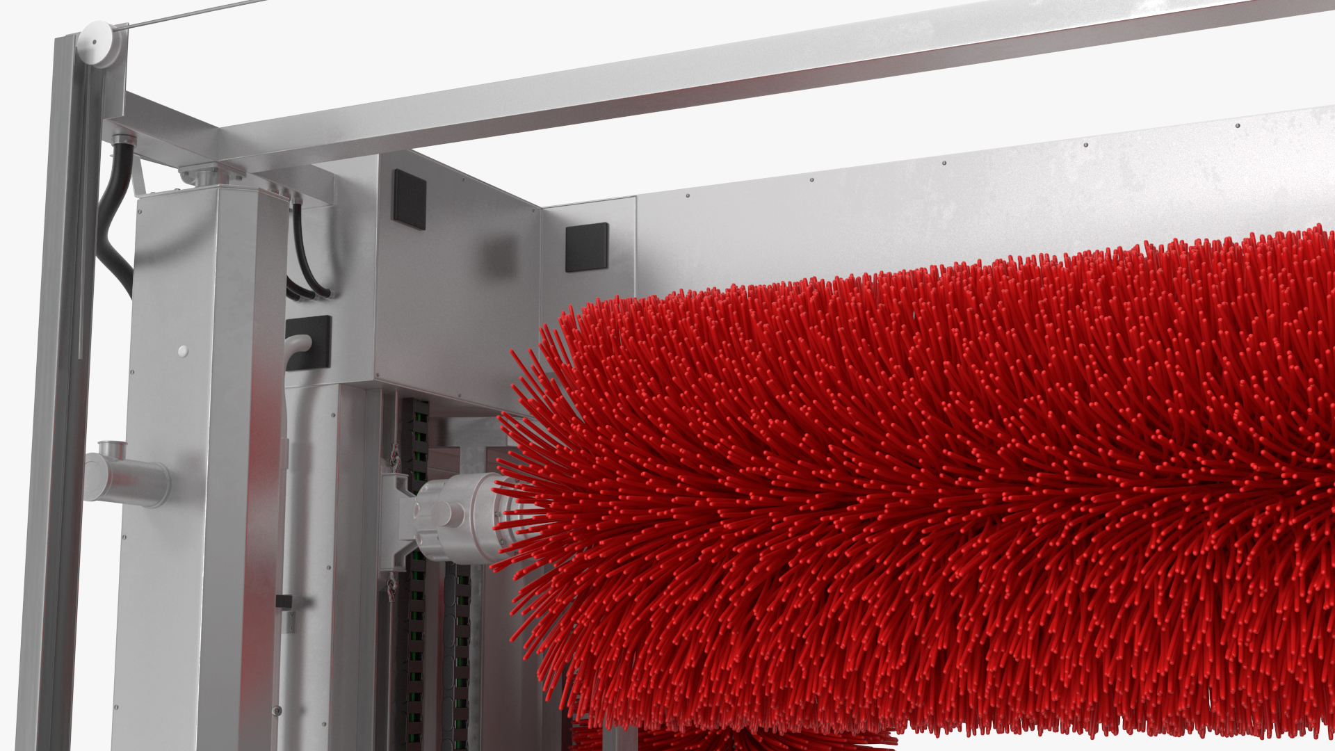 Automatic Truck Wash Red 3D model