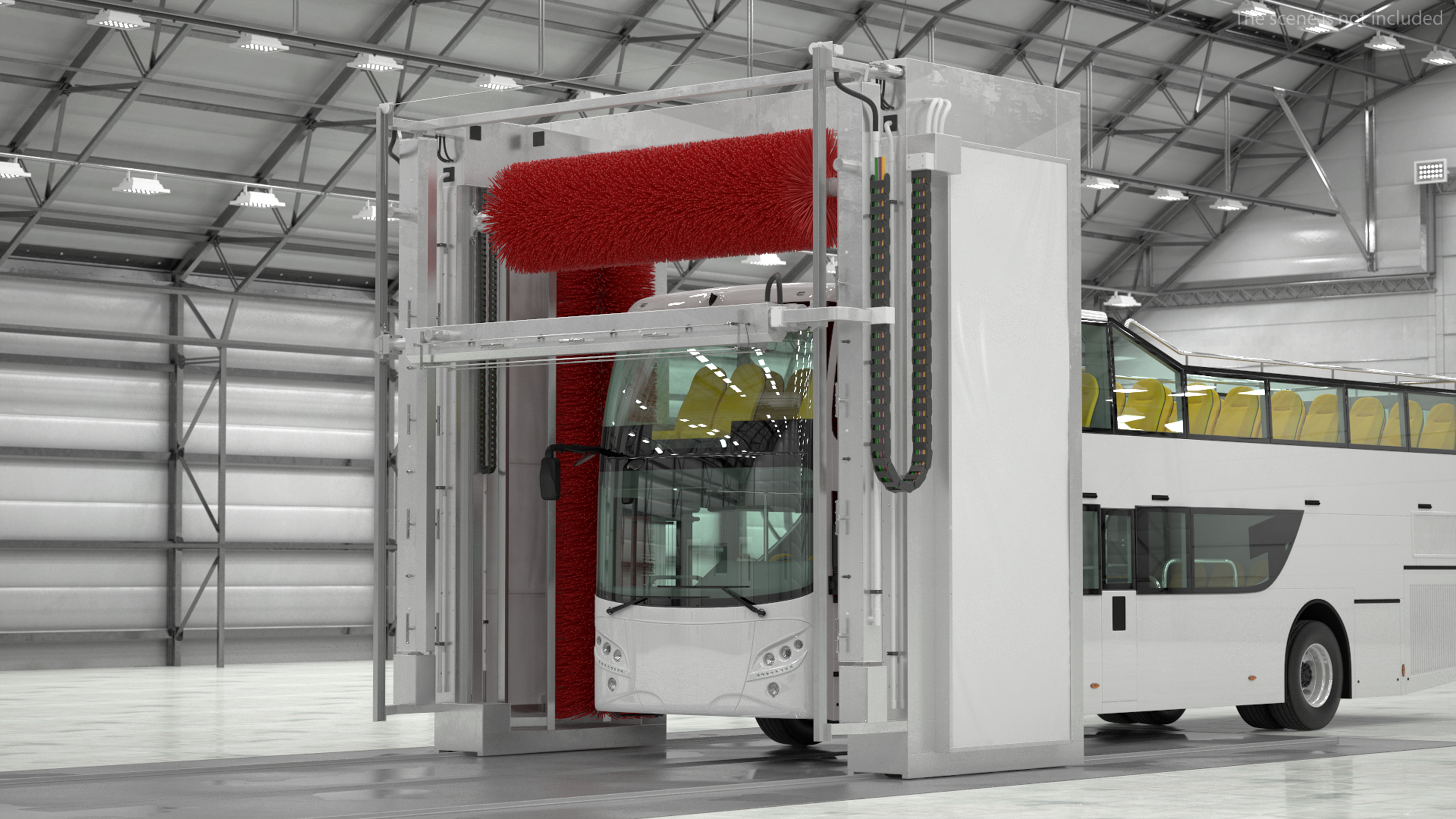 Automatic Truck Wash Red 3D model