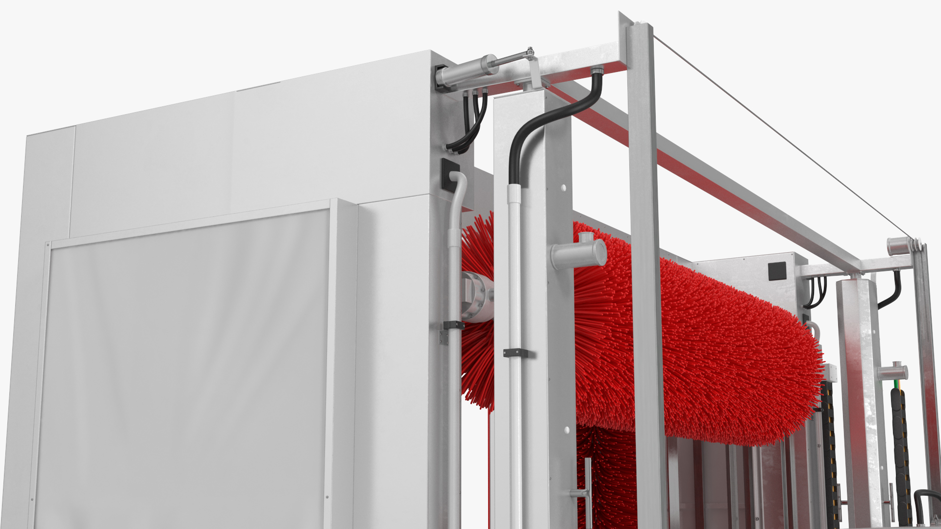 Automatic Truck Wash Red 3D model