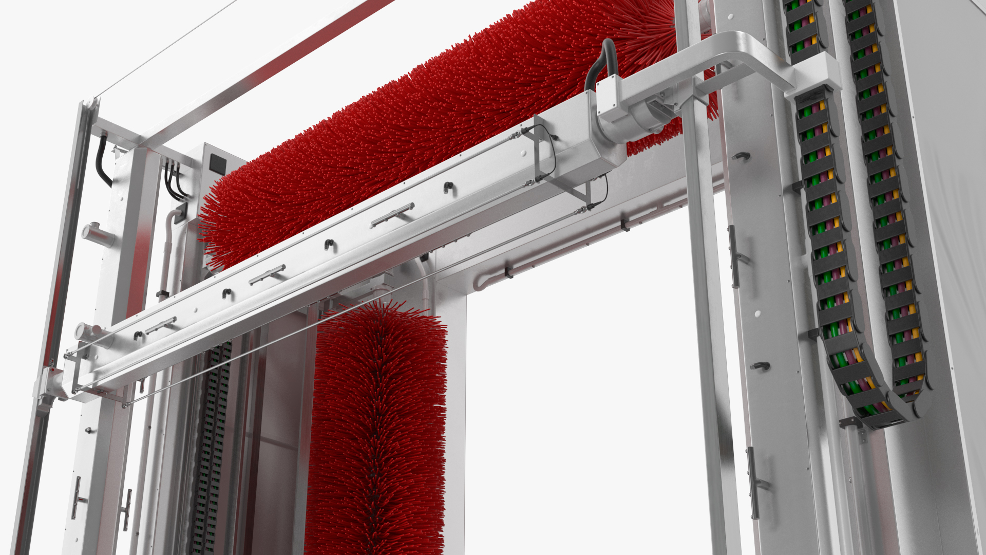 Automatic Truck Wash Red 3D model
