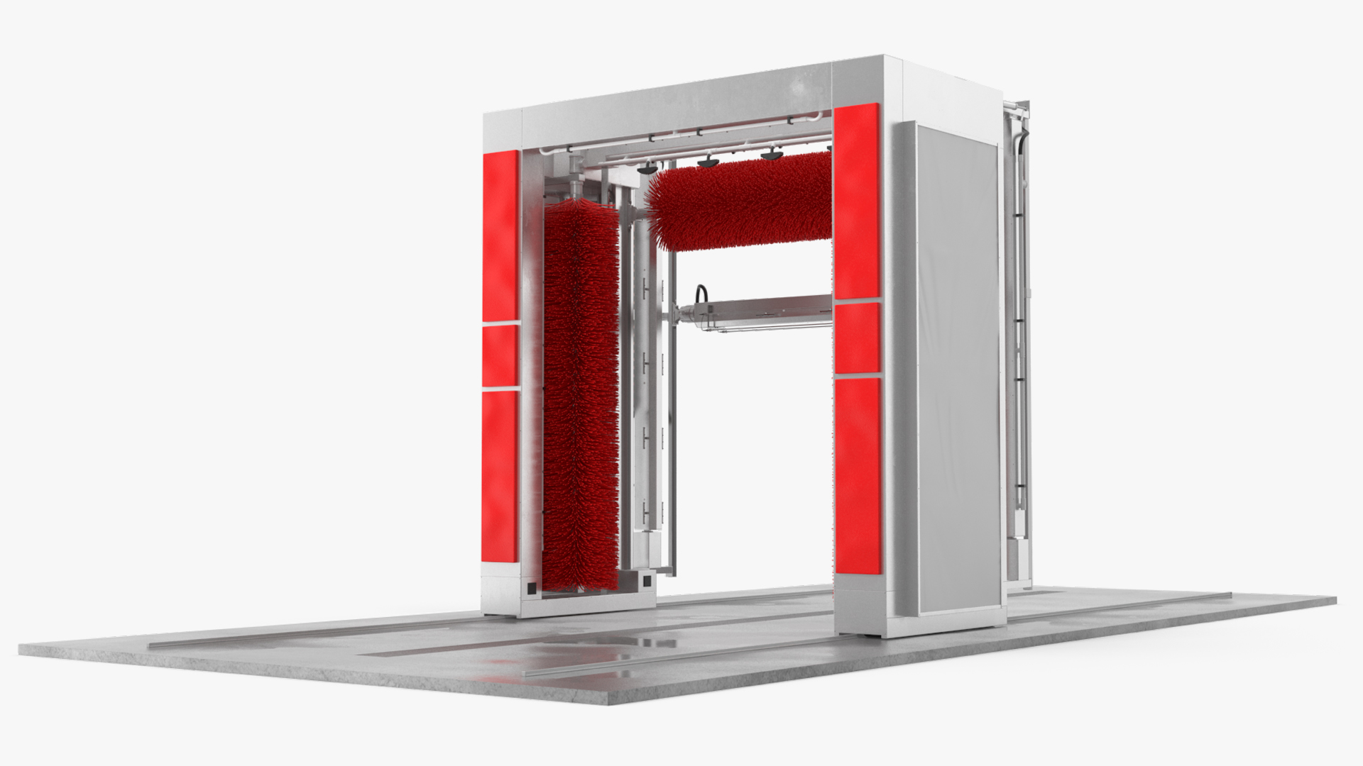 Automatic Truck Wash Red 3D model