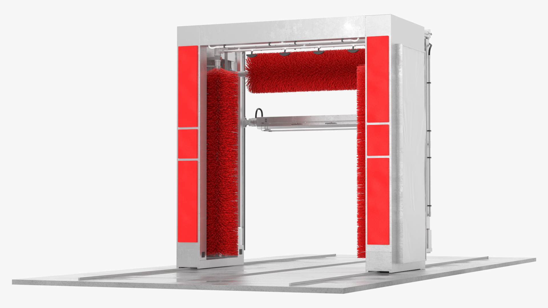 Automatic Truck Wash Red 3D model