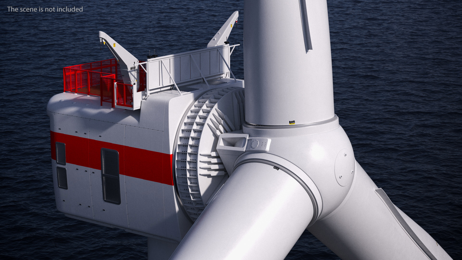 3D Crane Seasight Davits on Offshore Wind Turbine