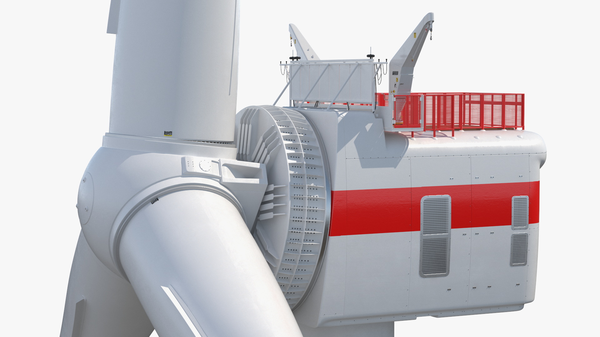 3D Crane Seasight Davits on Offshore Wind Turbine