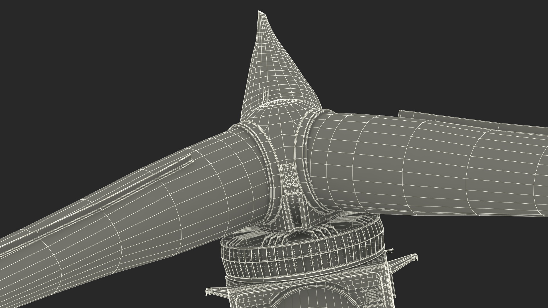 3D Crane Seasight Davits on Offshore Wind Turbine