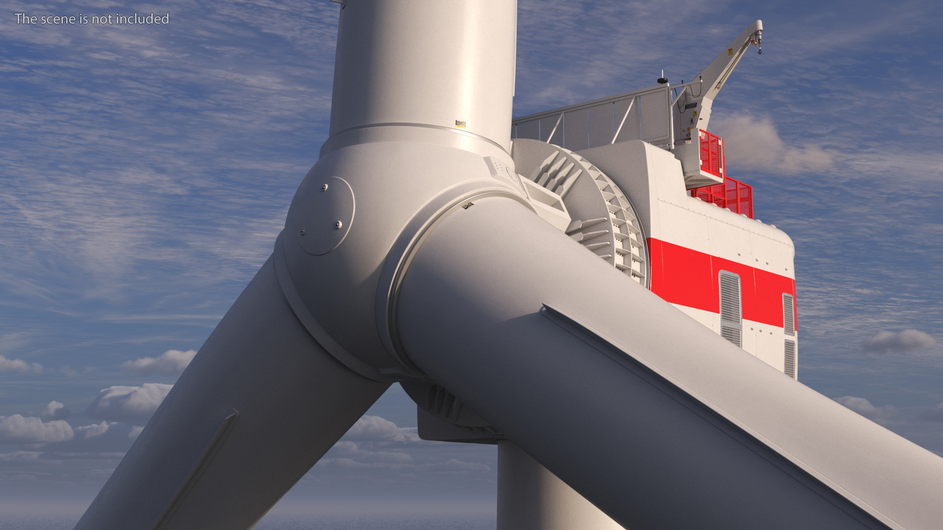 3D Crane Seasight Davits on Offshore Wind Turbine