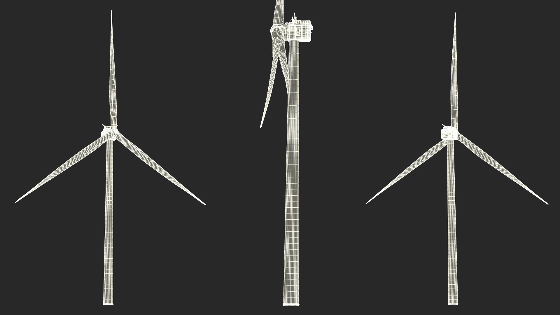 3D Crane Seasight Davits on Offshore Wind Turbine