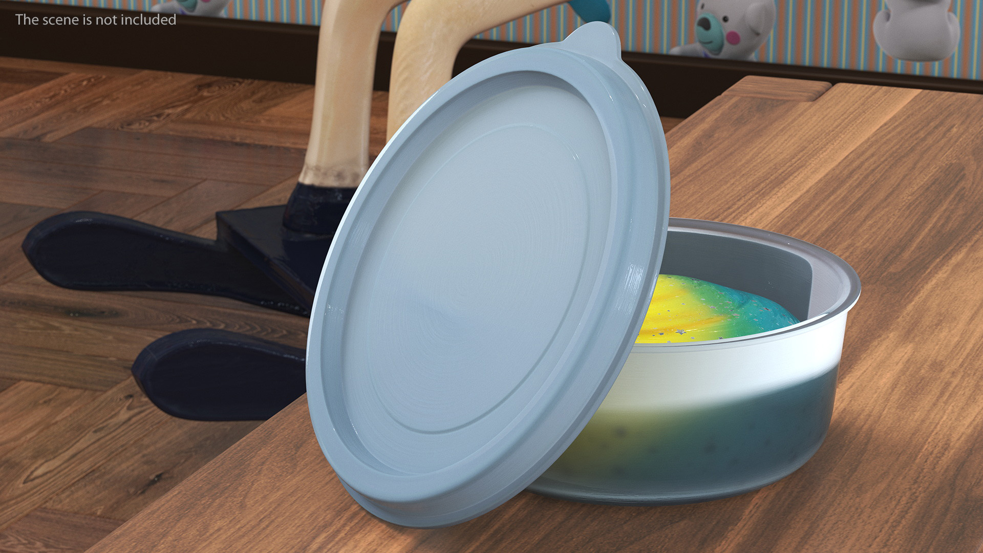 3D Blue Yellow Pot Toy Slimes