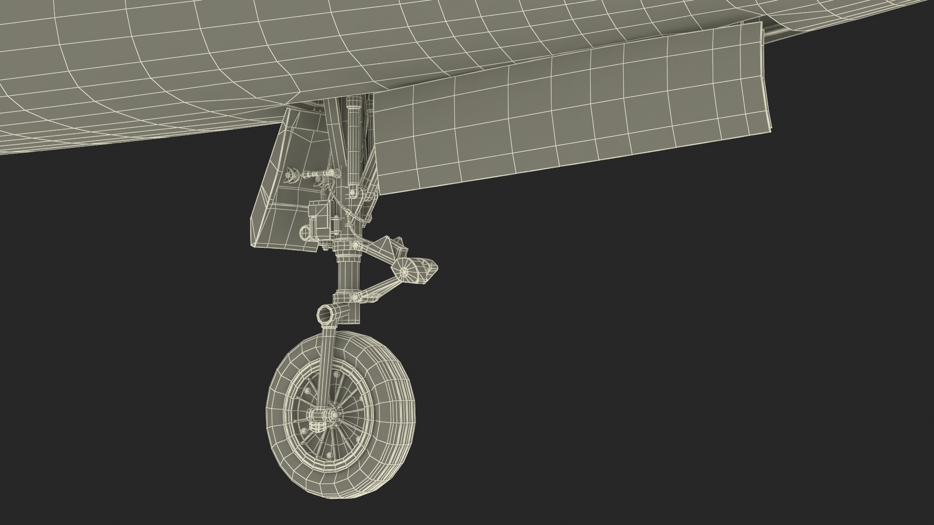 Two-seat Supersonic Jet Trainer Grey Rigged for Cinema 4D 3D