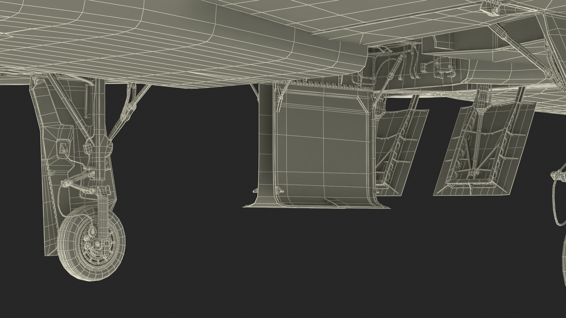 Two-seat Supersonic Jet Trainer Grey Rigged for Cinema 4D 3D