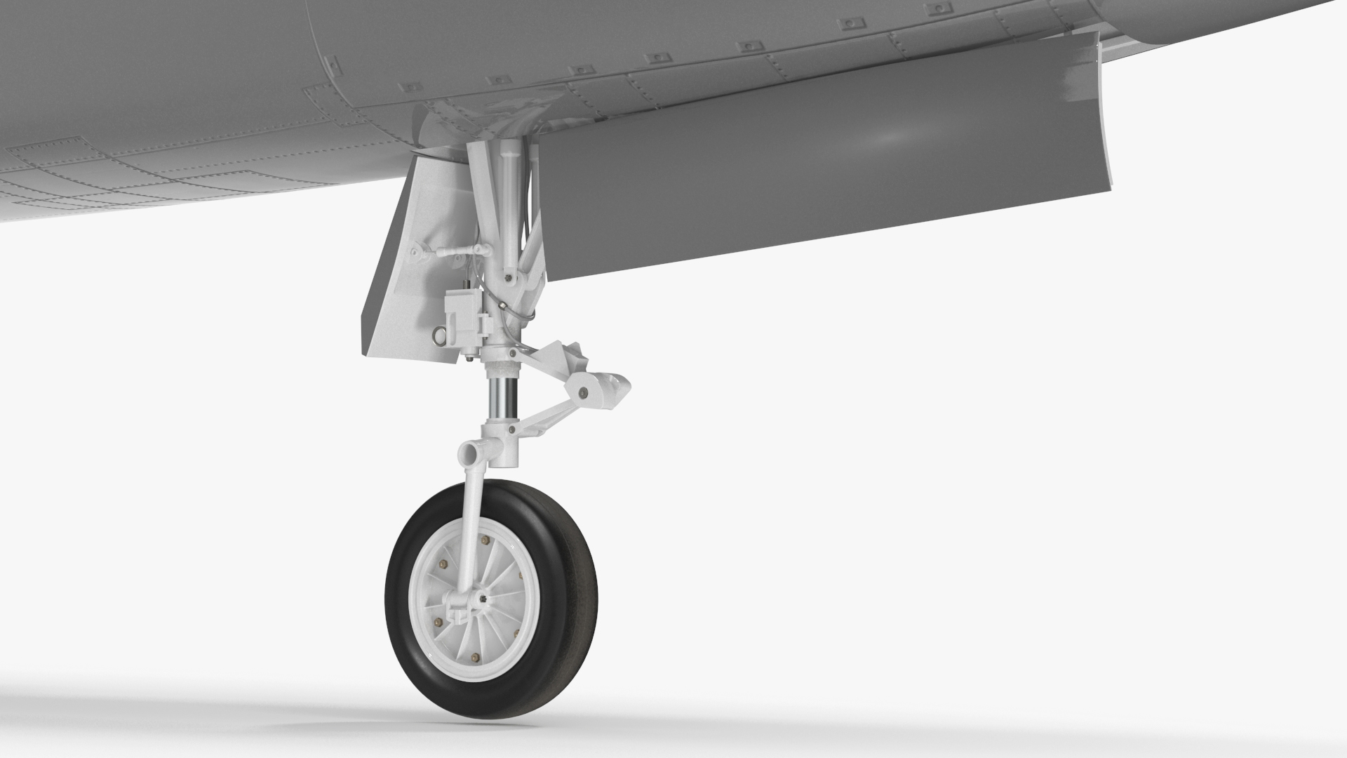 Two-seat Supersonic Jet Trainer Grey Rigged for Cinema 4D 3D