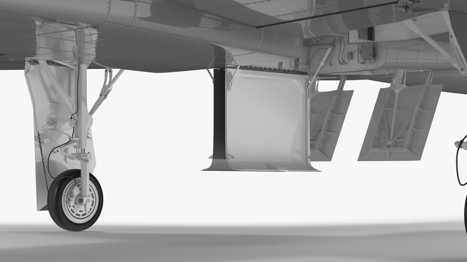 Two-seat Supersonic Jet Trainer Grey Rigged for Cinema 4D 3D