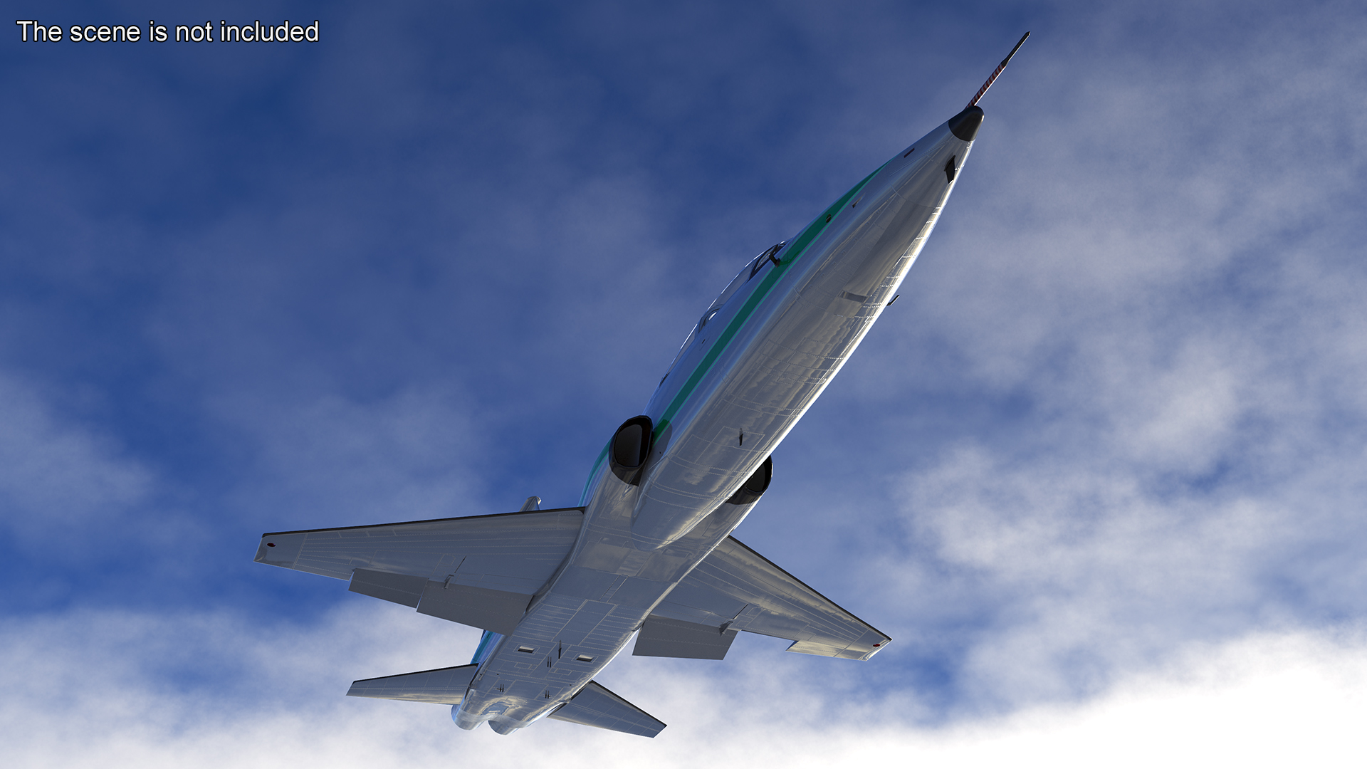 Two-seat Supersonic Jet Trainer Grey Rigged for Cinema 4D 3D