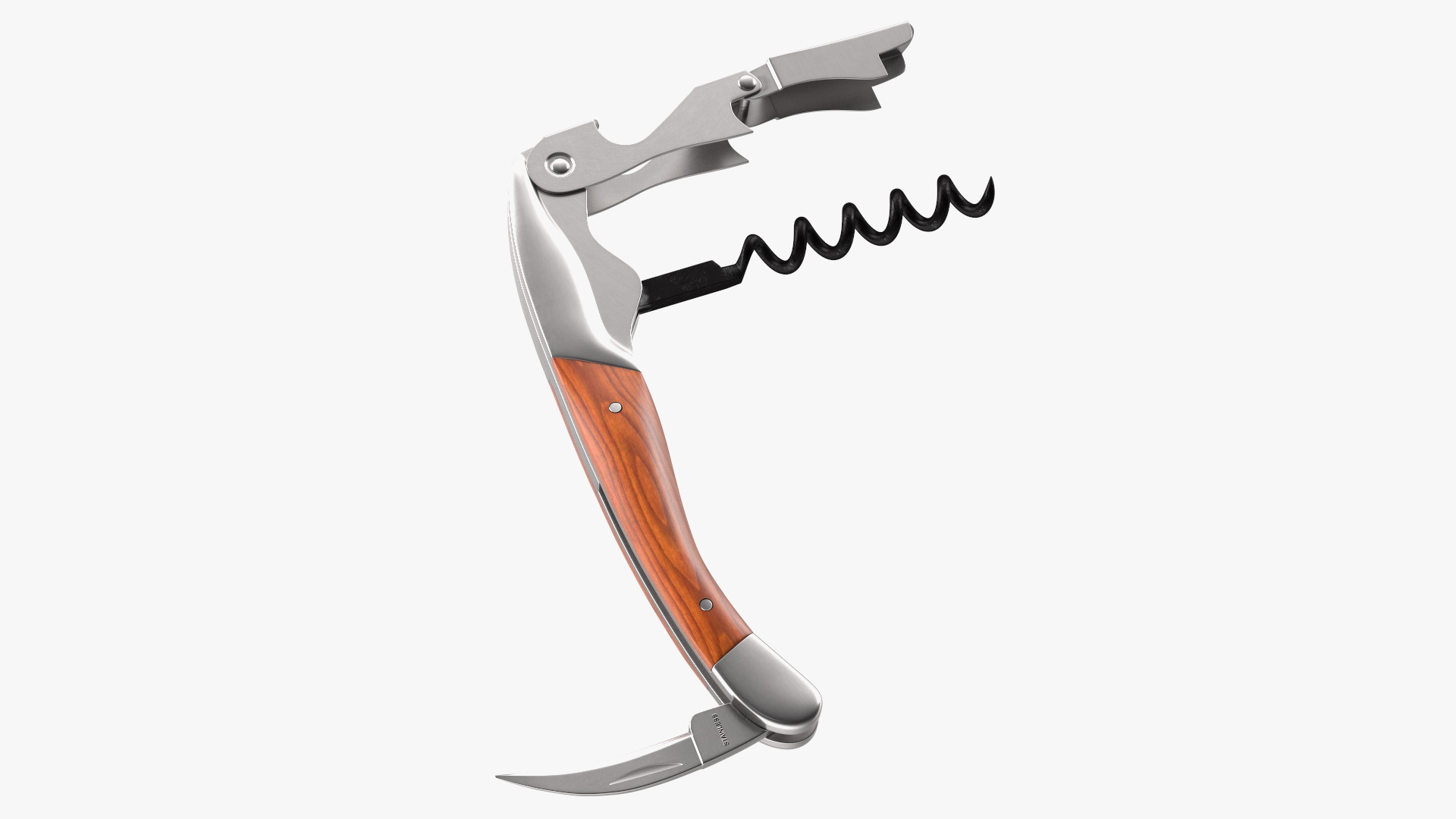 Waiters Corkscrew Wood Handle 3D model