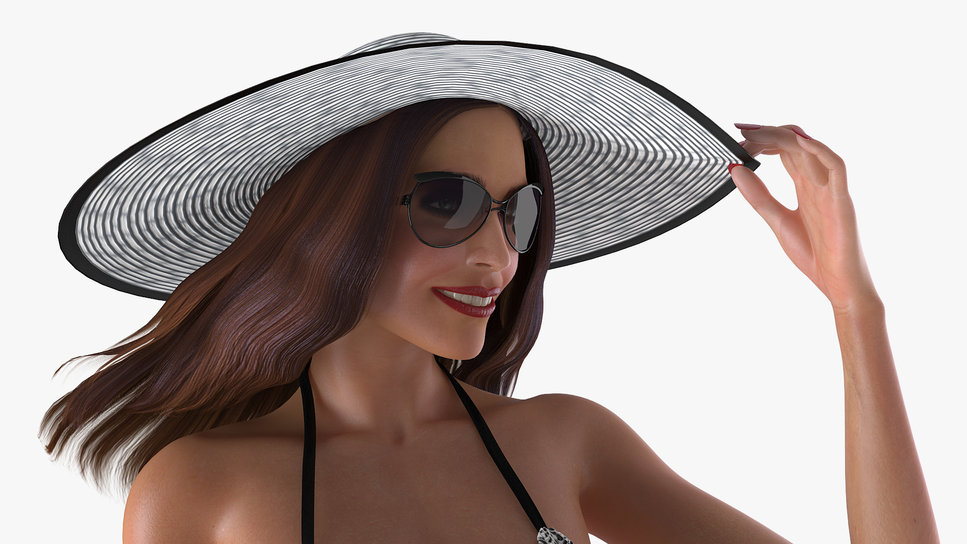 3D model Bikini Girl Standing Pose