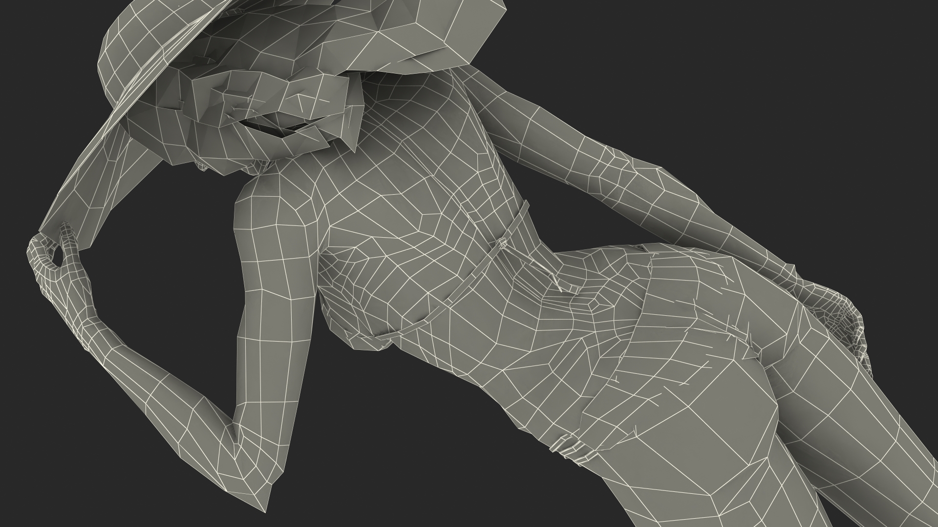 3D model Bikini Girl Standing Pose