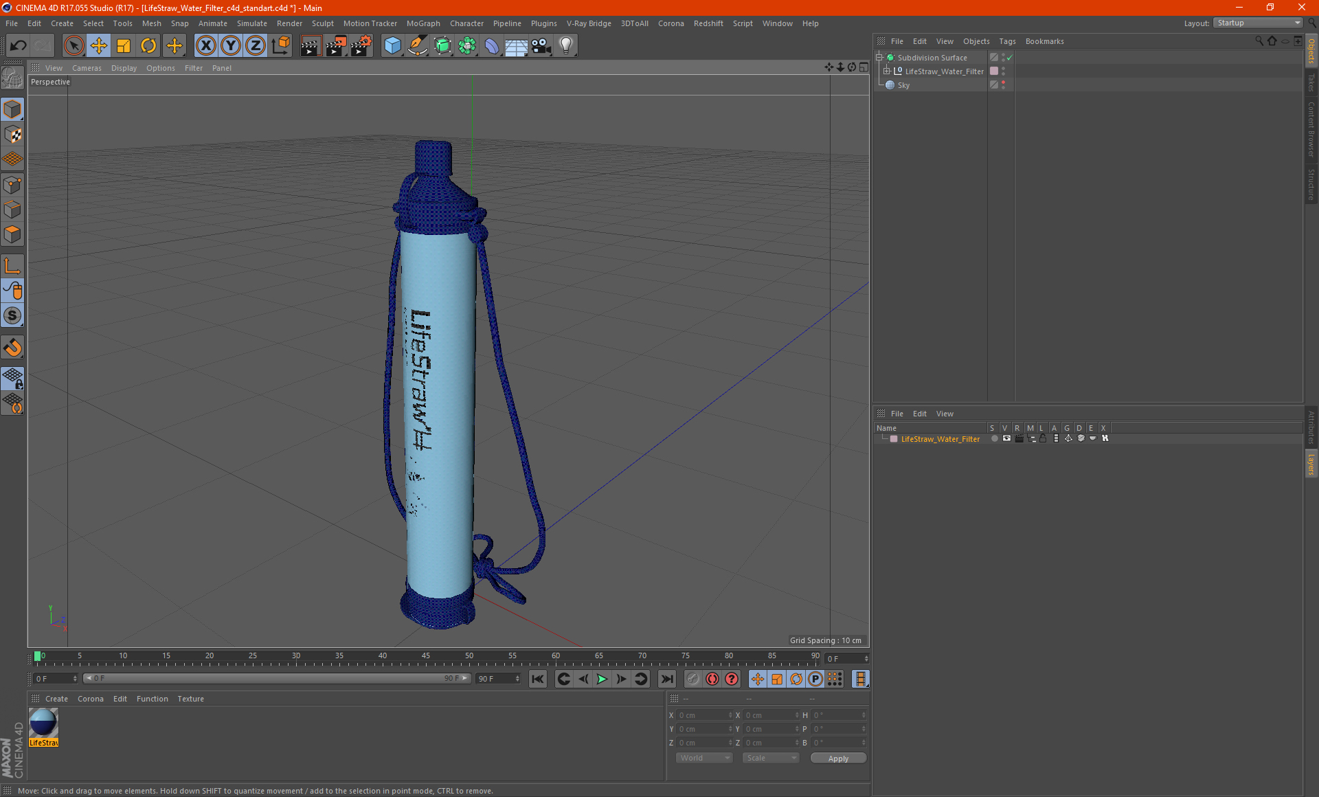 LifeStraw Water Filter 3D