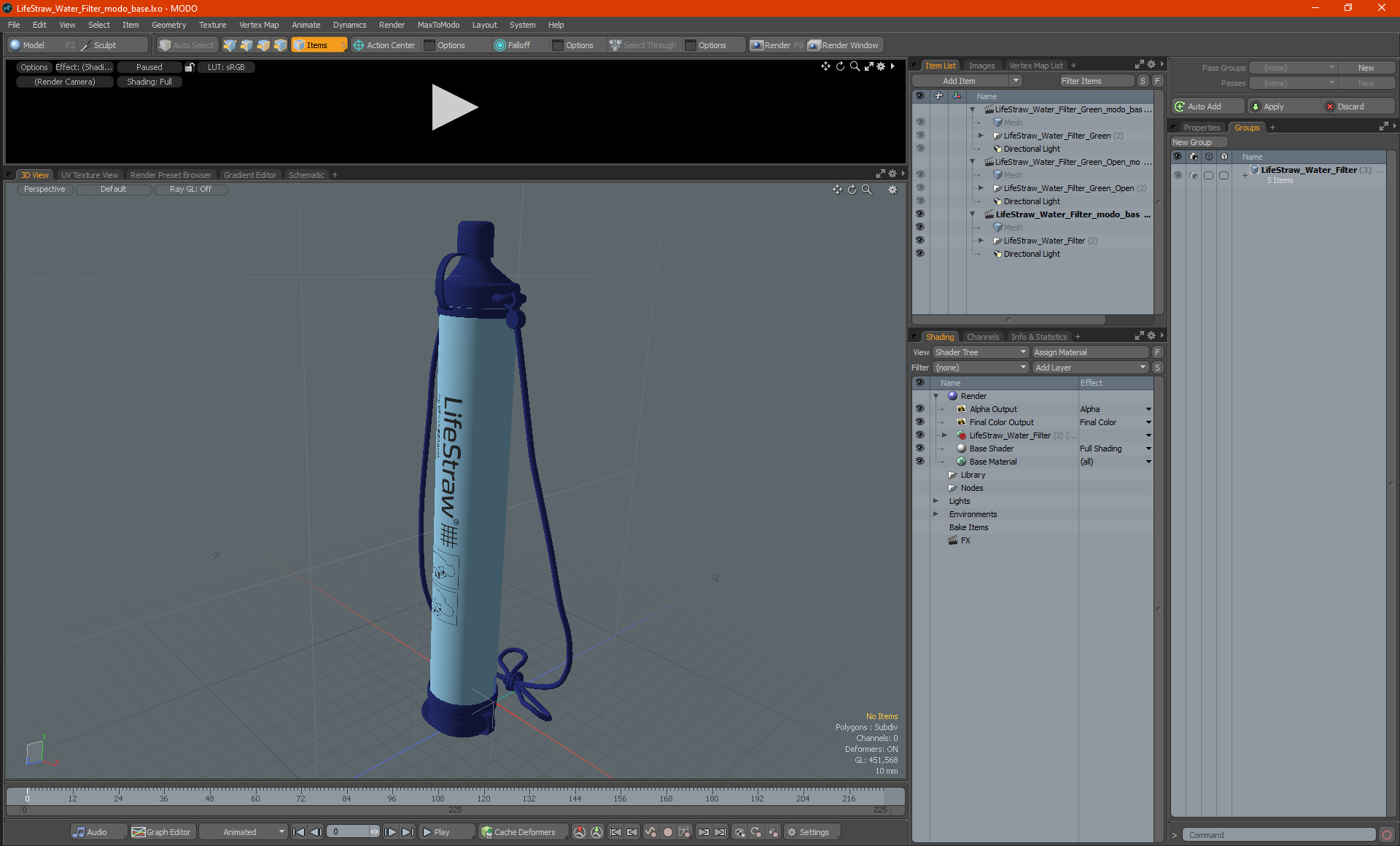 LifeStraw Water Filter 3D