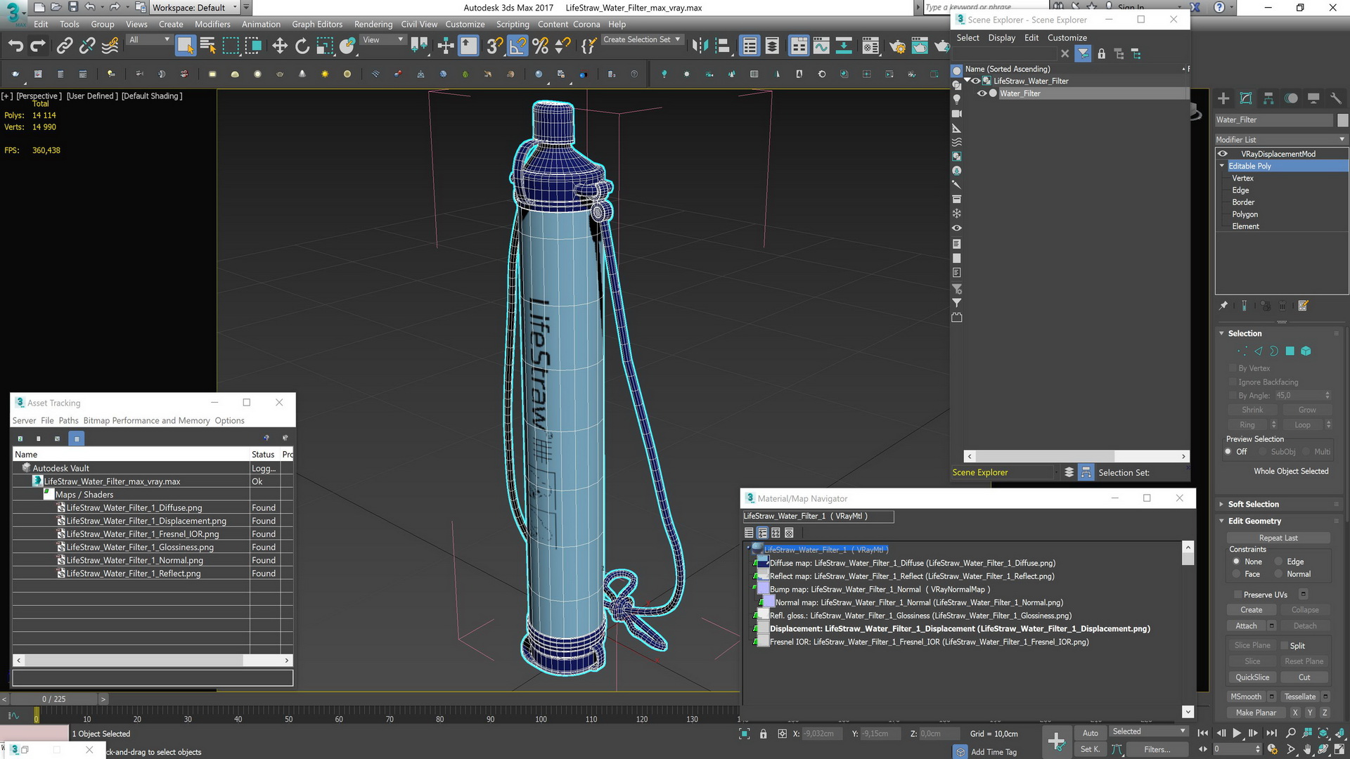 LifeStraw Water Filter 3D