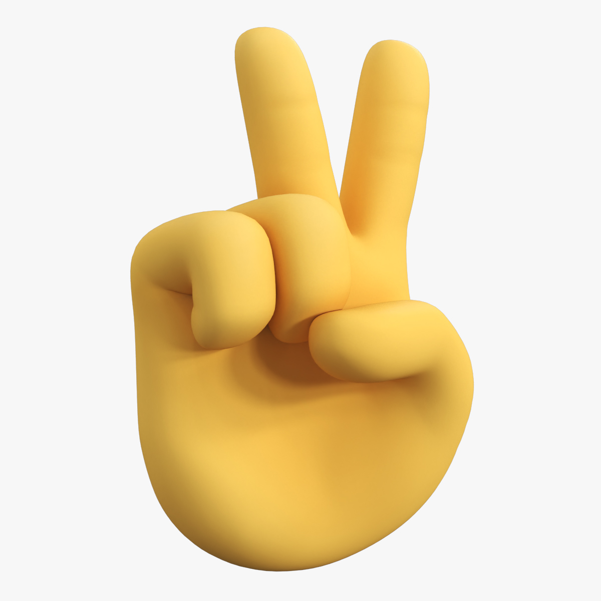 Victory Hand Emoji 3D model preview