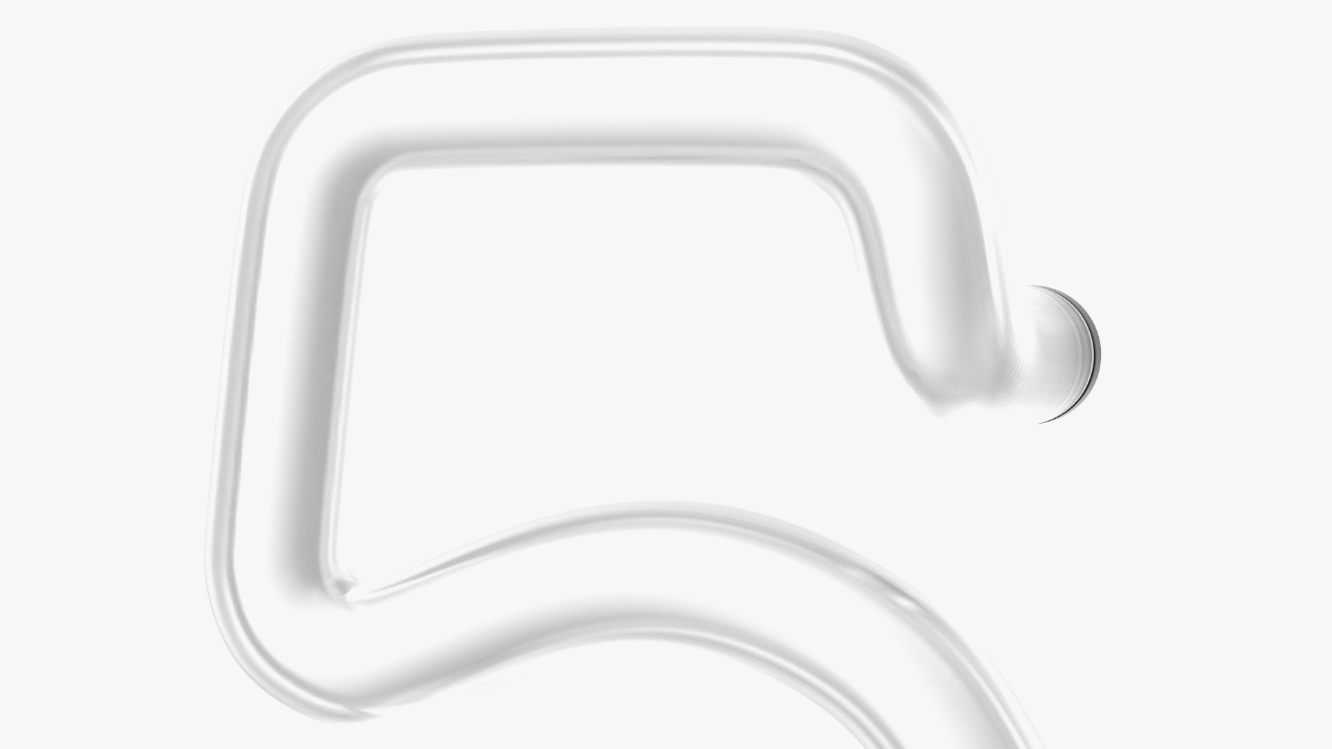 Neon Tube Light Number 5 3D model