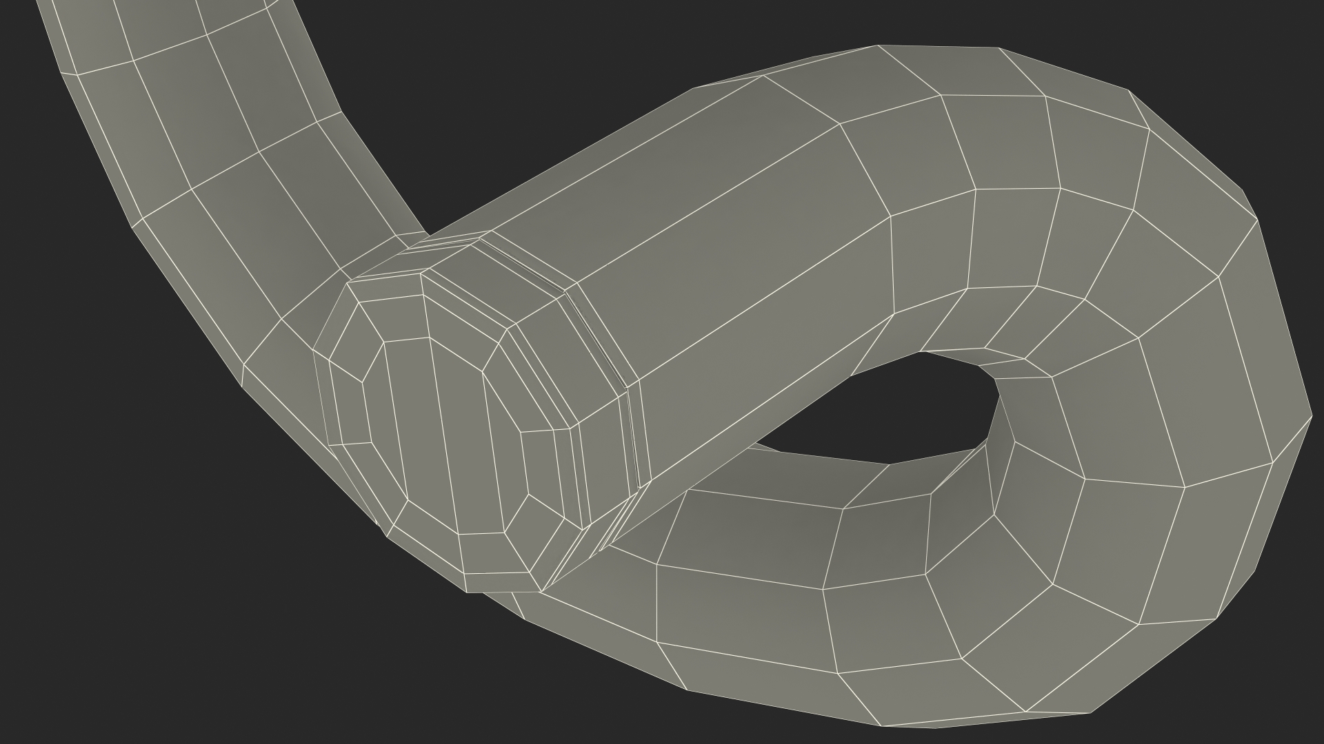 Neon Tube Light Number 5 3D model
