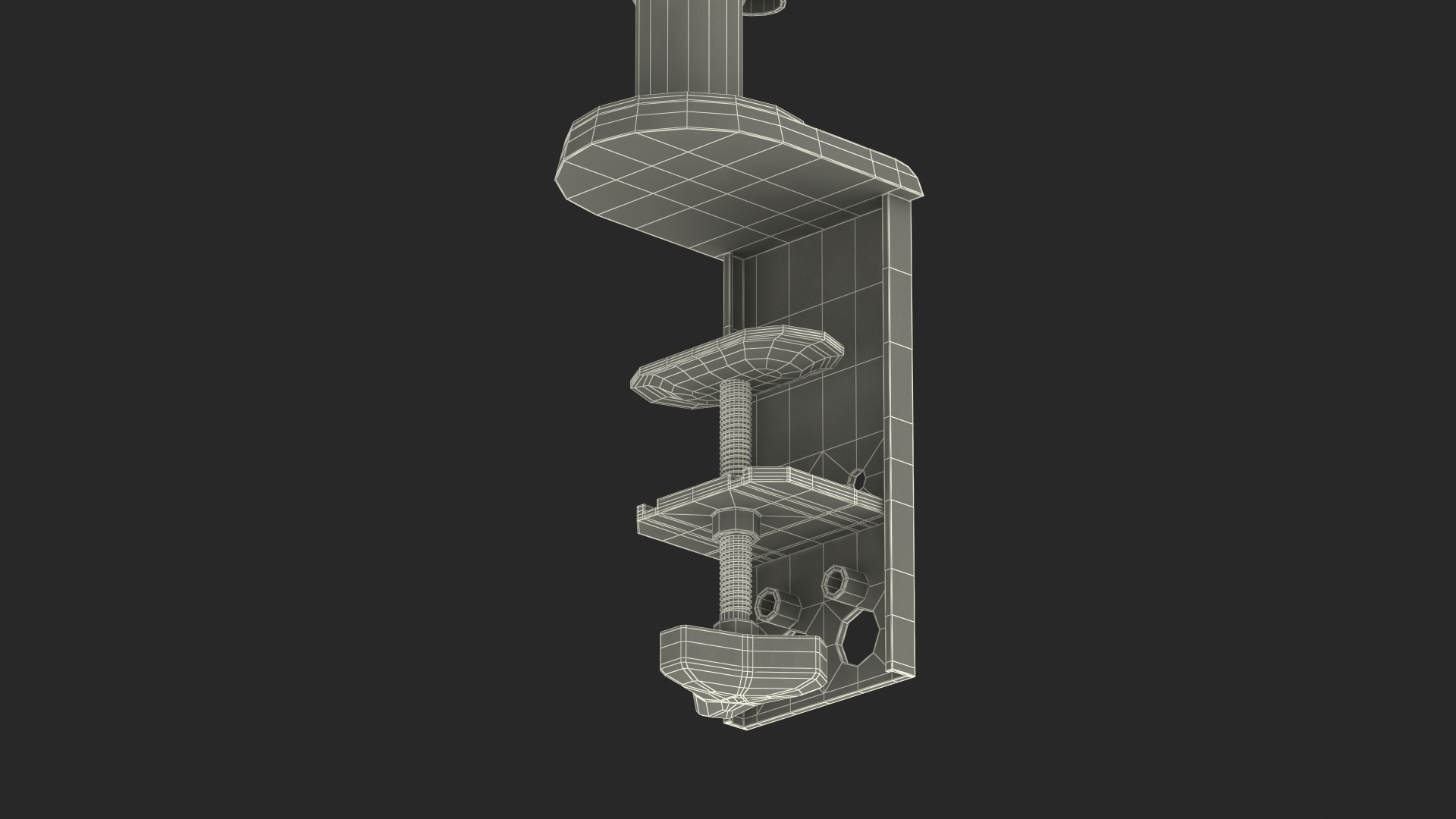 3D Dual Monitor Stand model