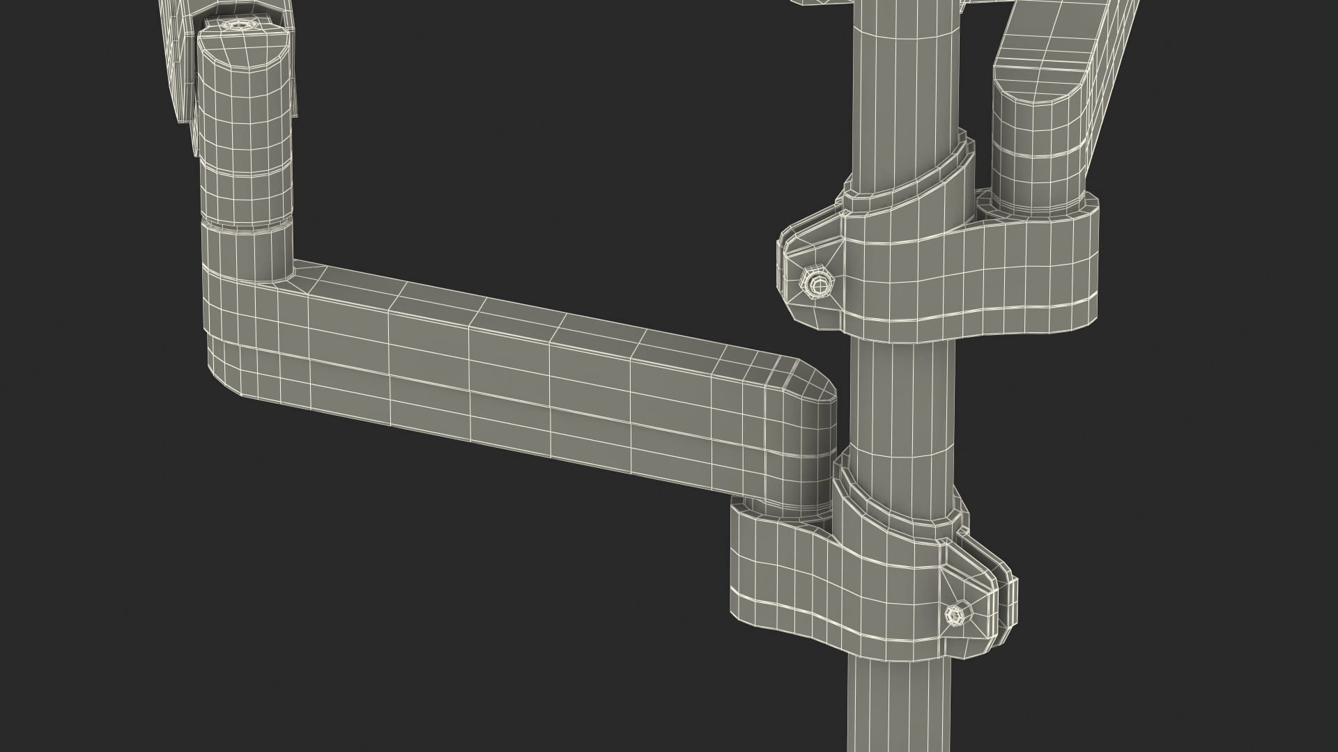 3D Dual Monitor Stand model